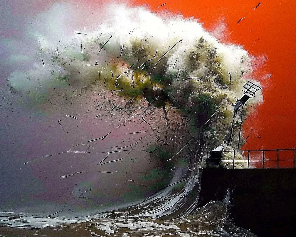 2024-12 The Waves
.
.
.
.
.
#digitalart
#artwork
#artlovers
#instagood
#generativeart
#artoftheday
#ai #aiart #aiartcommunity #aiartwork #fredtrib
#Waves #OceanForce #NaturalWonder #SeaDynamics #OceanSpectacle #WaveArt #Nature'sArtwork #SeascapeMagic