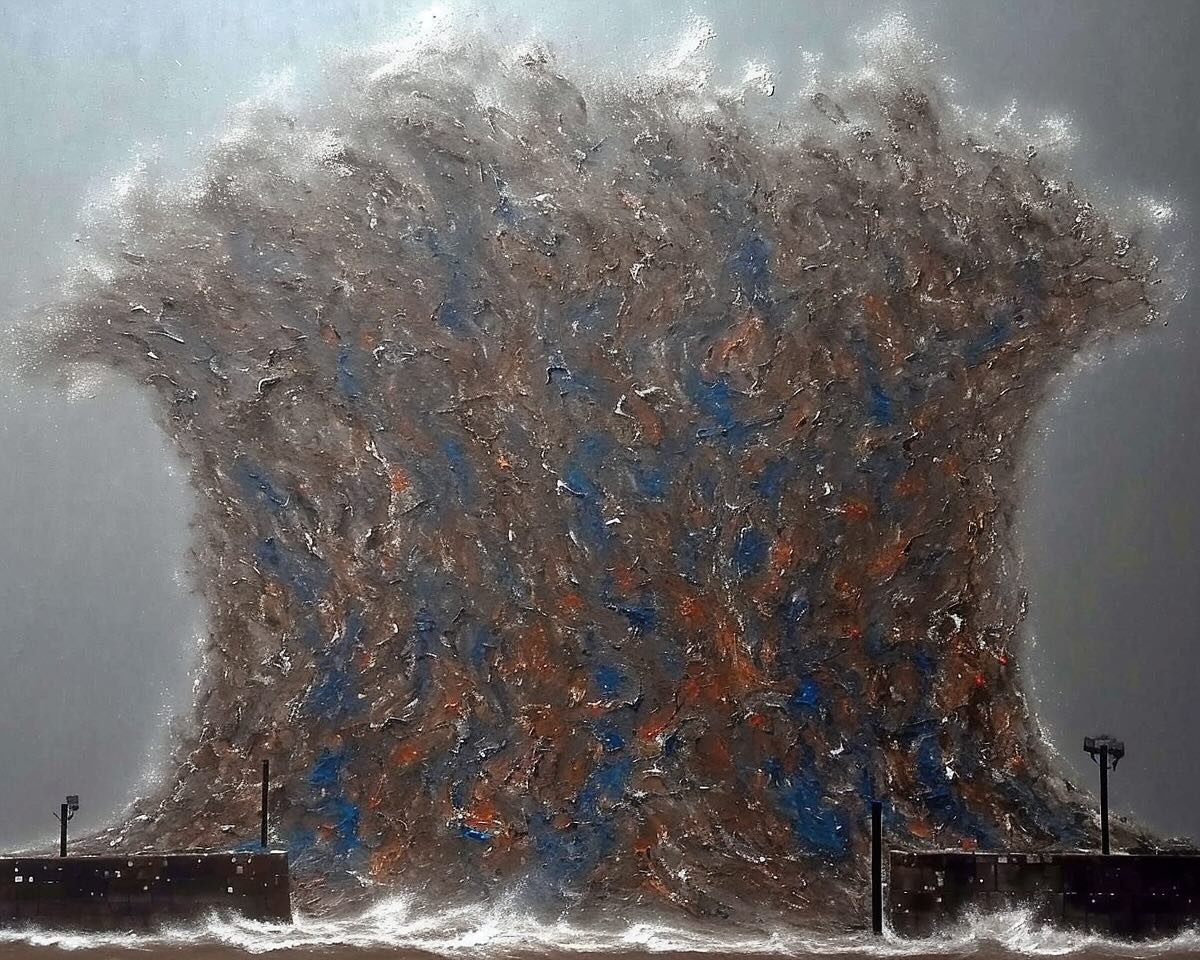 2024-10 The Wave
.
.
.
.
.
#digitalart
#artwork
#artlovers
#instagood
#generativeart
#artoftheday
#ai #aiart #aiartcommunity #aiartwork #fredtrib
#SeaTempest #WaveArt #NatureInTurmoil #OceanicPower #WaterExplosion #DramaticSea #ForceOfNature #Majesti