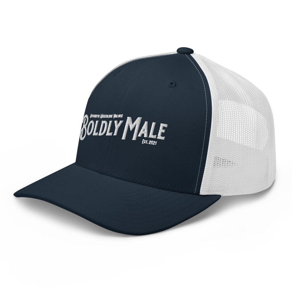 Rise Logo Trucker Hat — Boldly Male