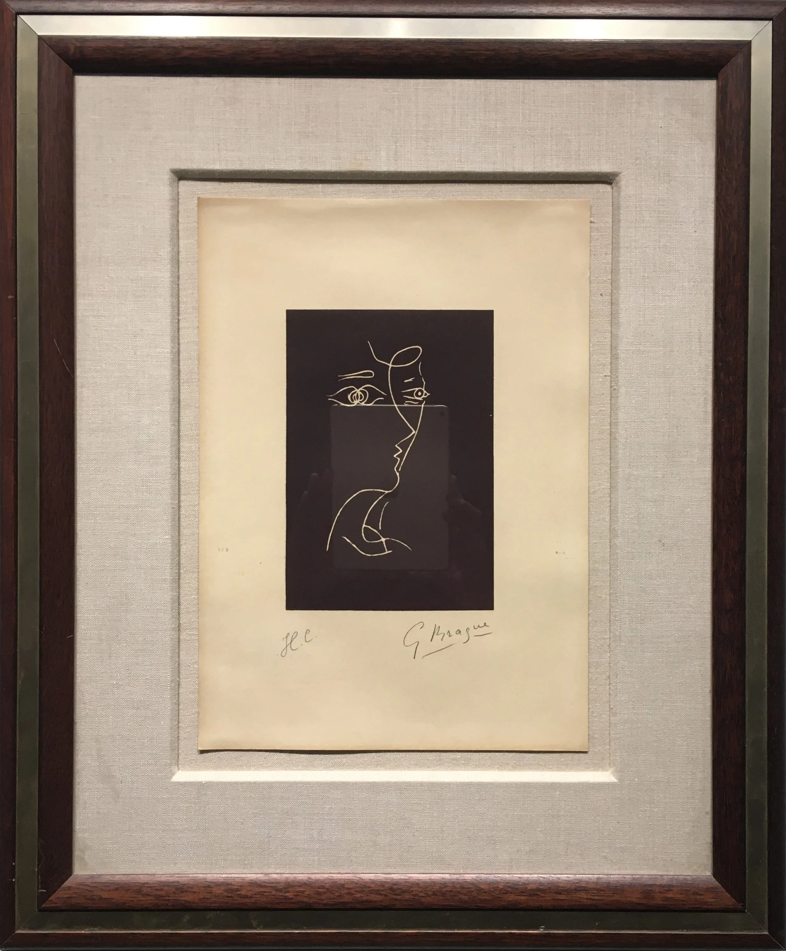 Composition (Vallier 153) Le Tir a l'arc, Georges Braque