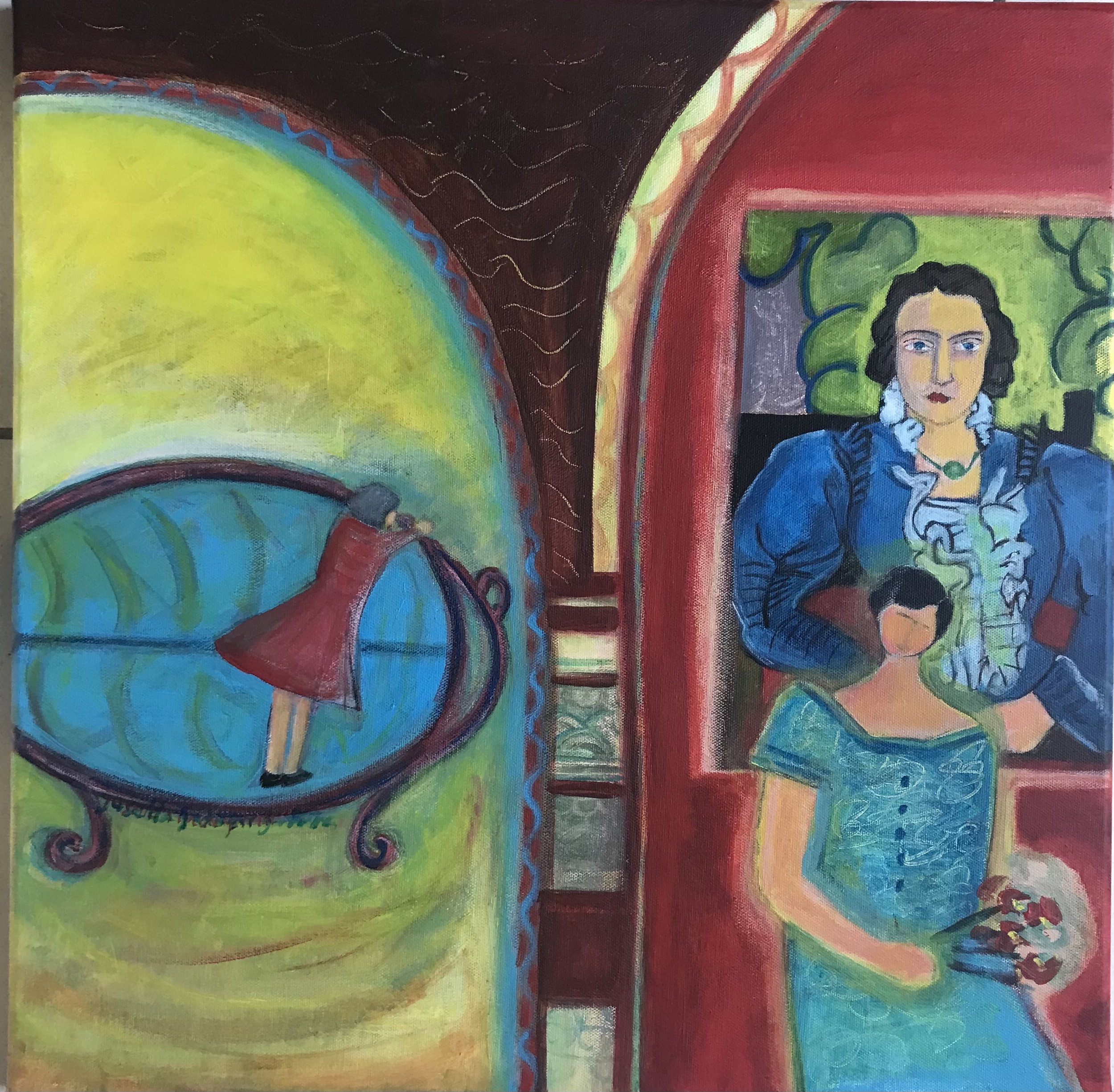 Museum musing #6 50x50cm Lydia, Matisse. .jpeg