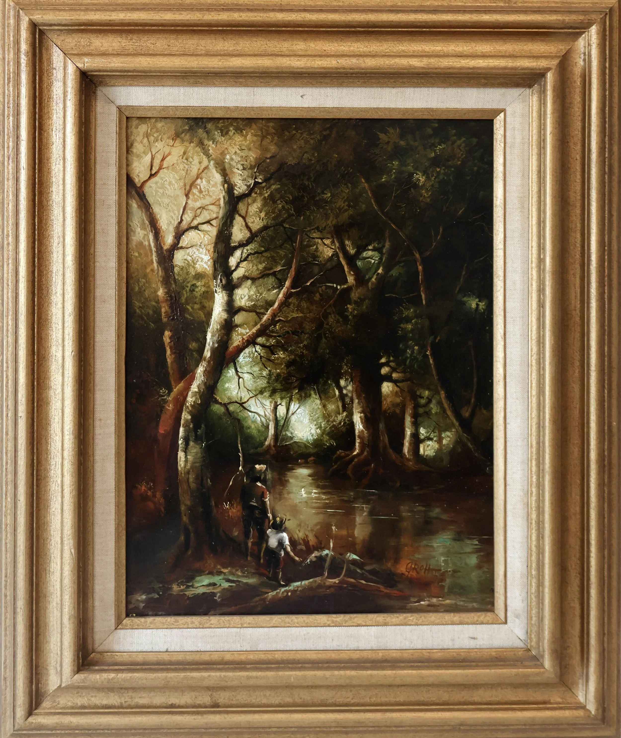 Bayou Landscape with Figures