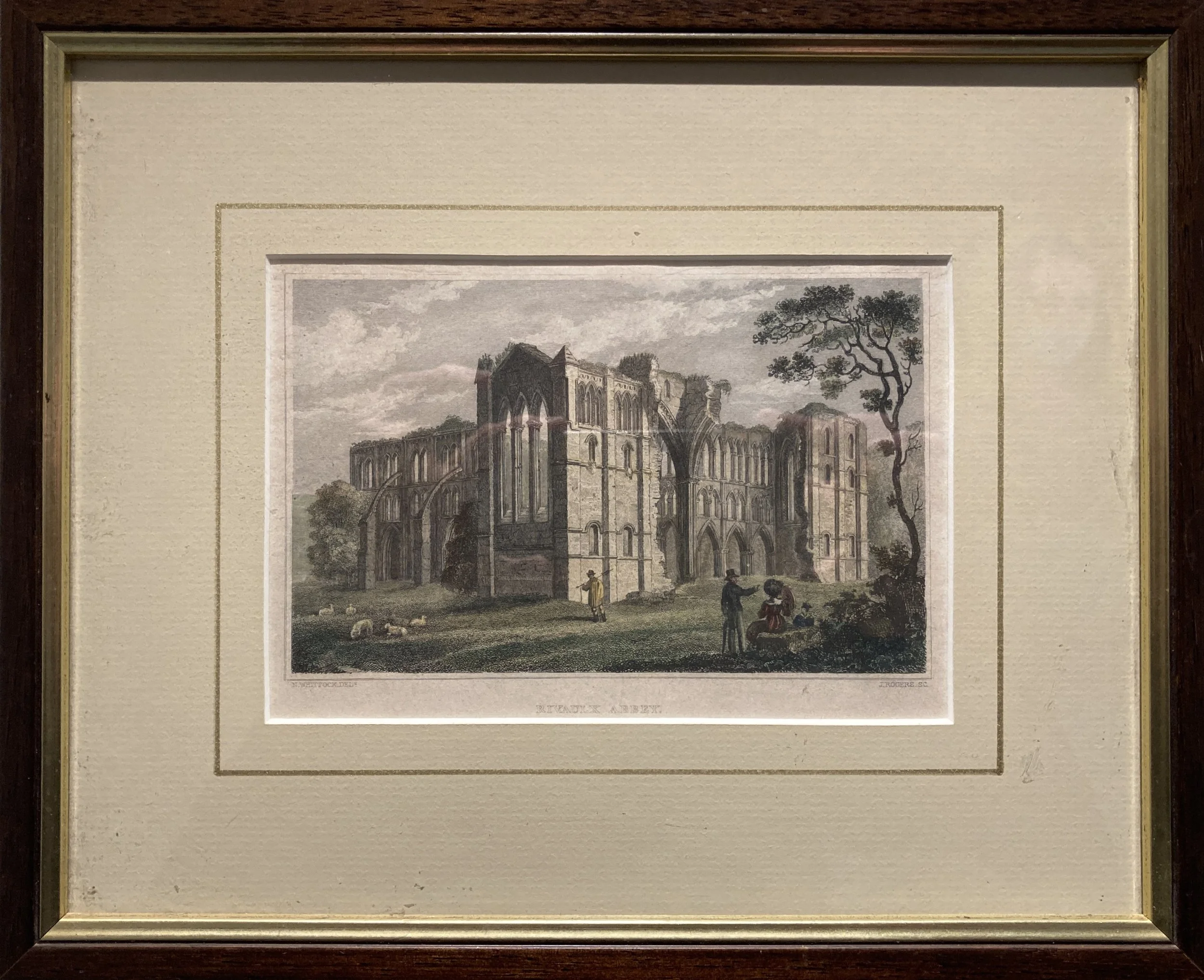 Rivaulx Abbey - Nathaniel Whittock / John Rogers