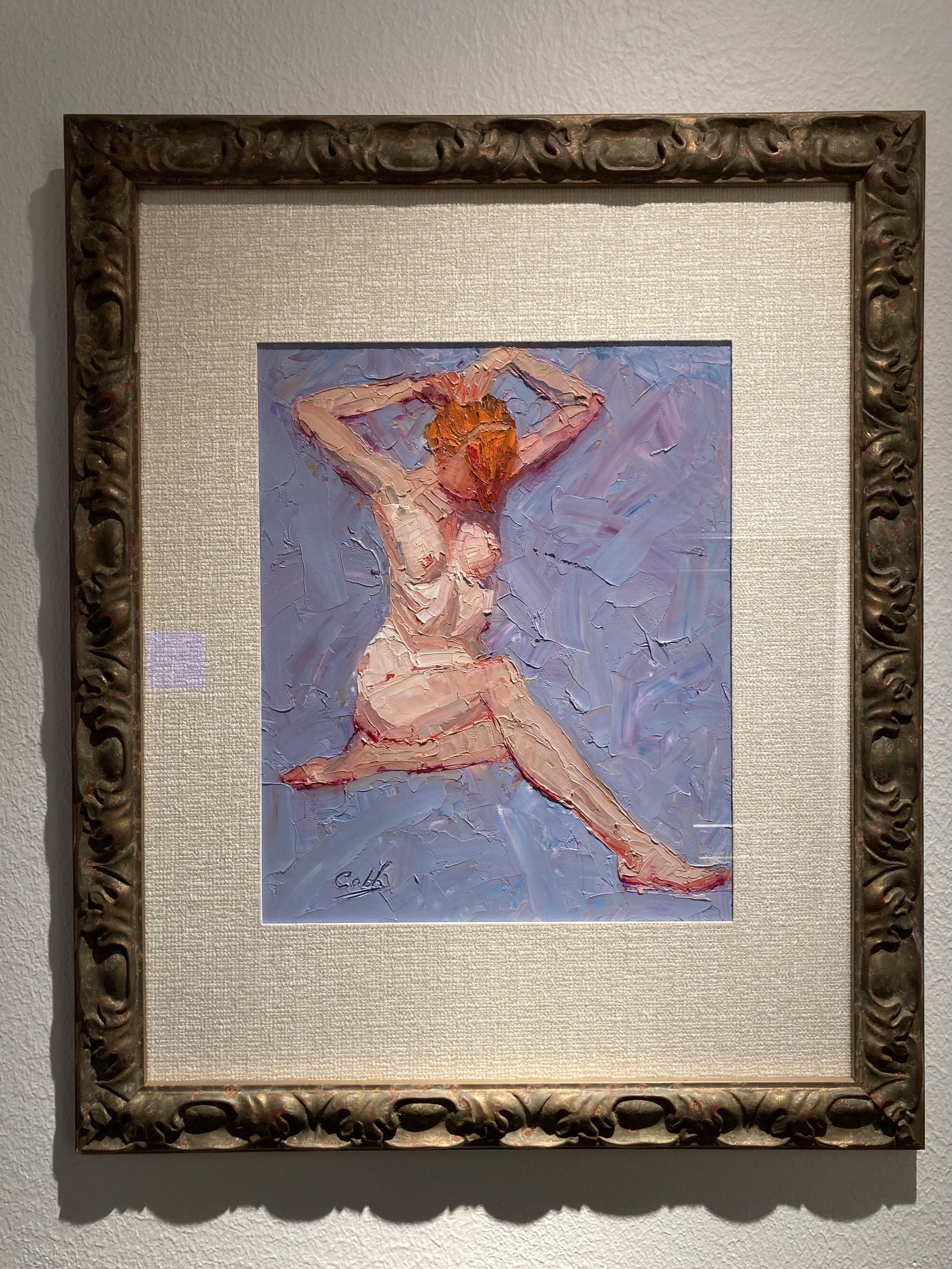 Abstract Nude Fixing Hair