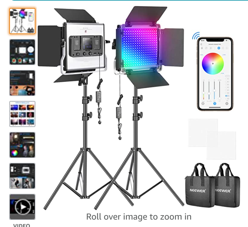 Neewer 660 PRO RGB LED Video Light x 2