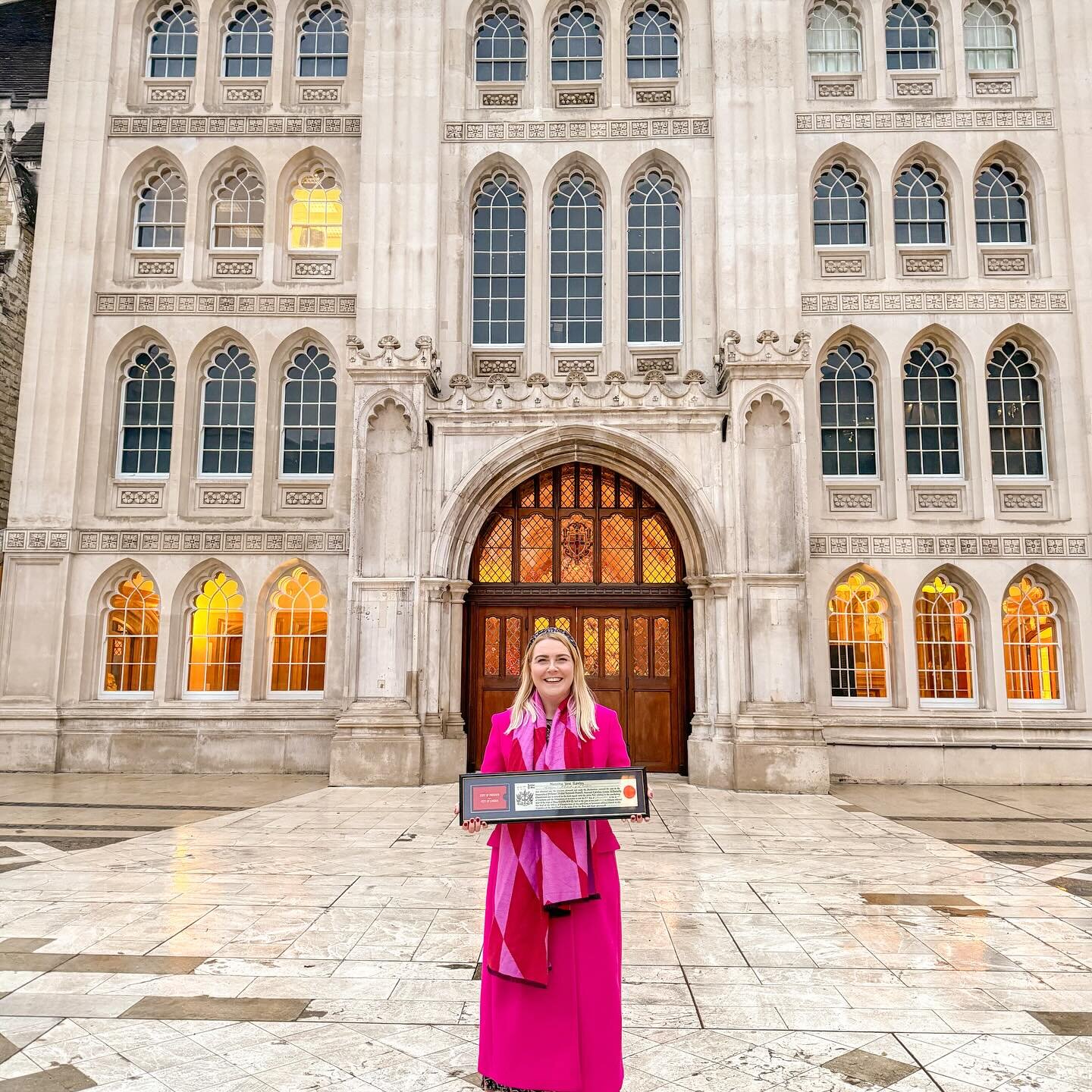 Something exciting happened yesterday! 

I attended @guildhalllondon for my Admission Ceremony for the Freedom of the City. 

Thank you #worshipfulcompanyofmarketors for your support. 

Very proud to be part of the unique piece of London&rsquo;s hist