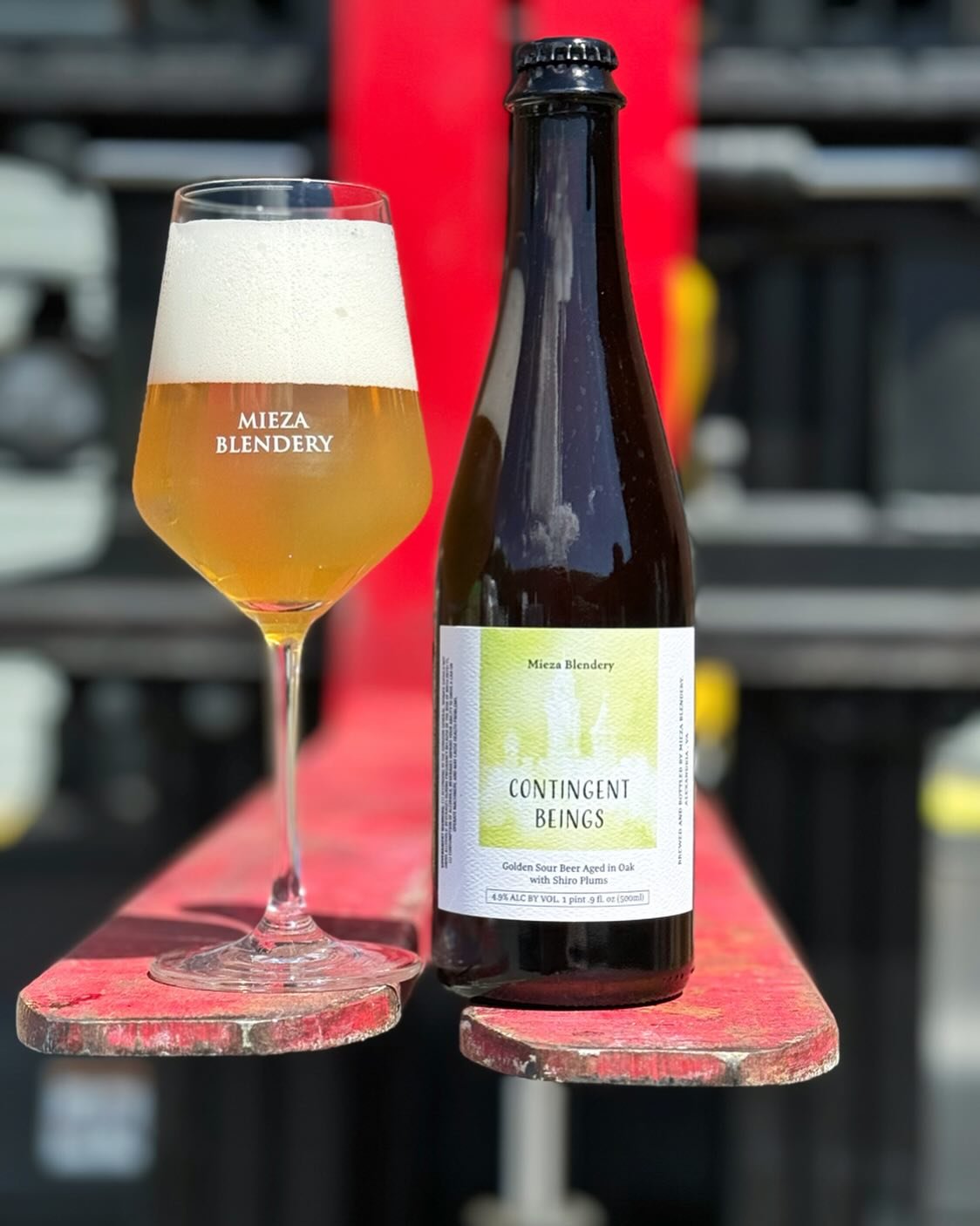 ***New Beer Alert***

Introducing Contingent Beings, a Barrel Aged Blond Blend with Shiro Plums.

The experience includes lilac adjacent floral aromatics and a tannin presence not initially noticeable, but leaves a slightly drying finish as mesmerizi