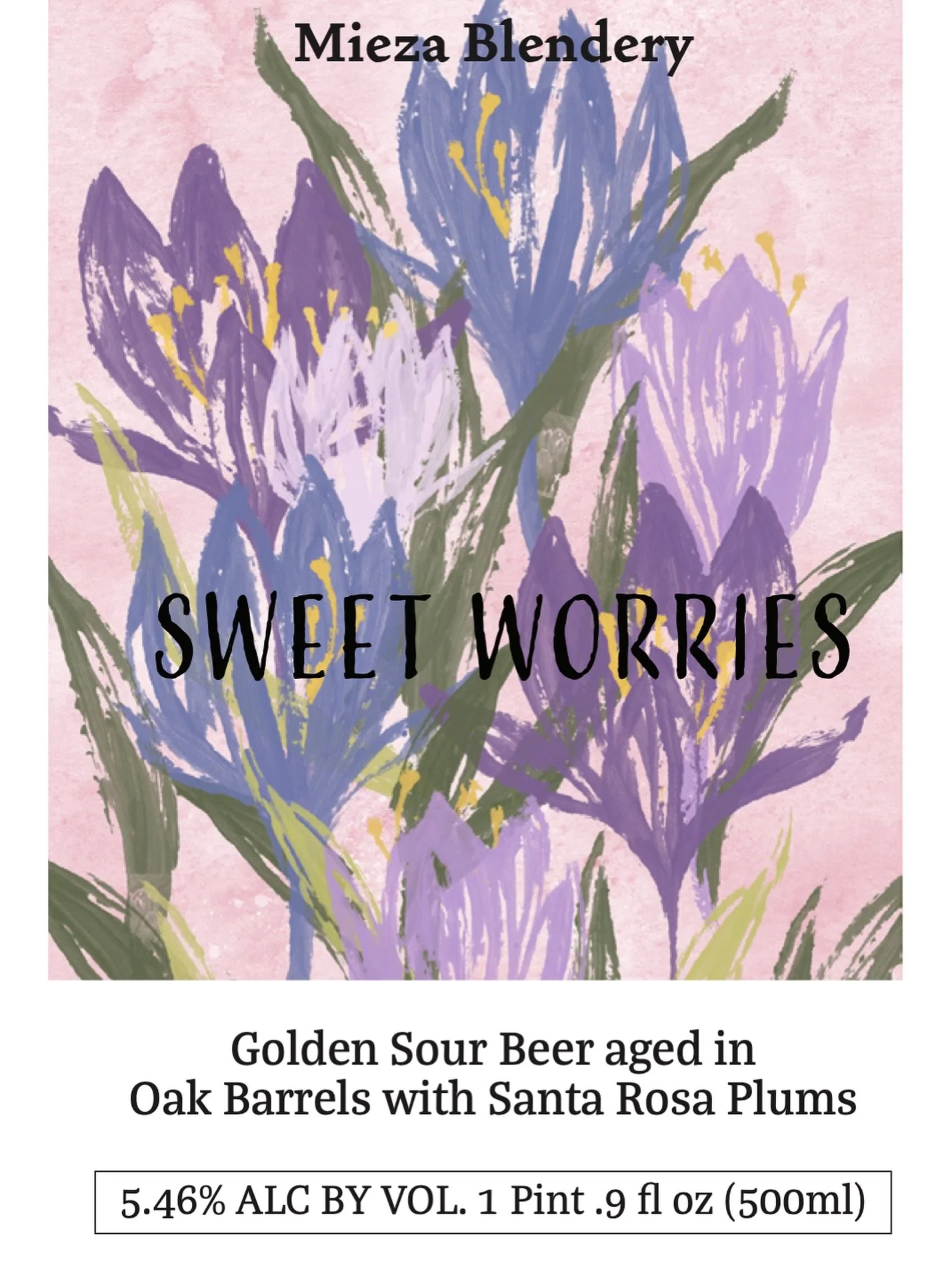 New Beer! This Friday we will be releasing sweet worries a blond blend with Santa Rosa Plums.

We are extremely fond of plums here at Mieza.  Our usual take on plums is what I&rsquo;ve coined as delicate on delicate. The beautiful aromatics of plums 
