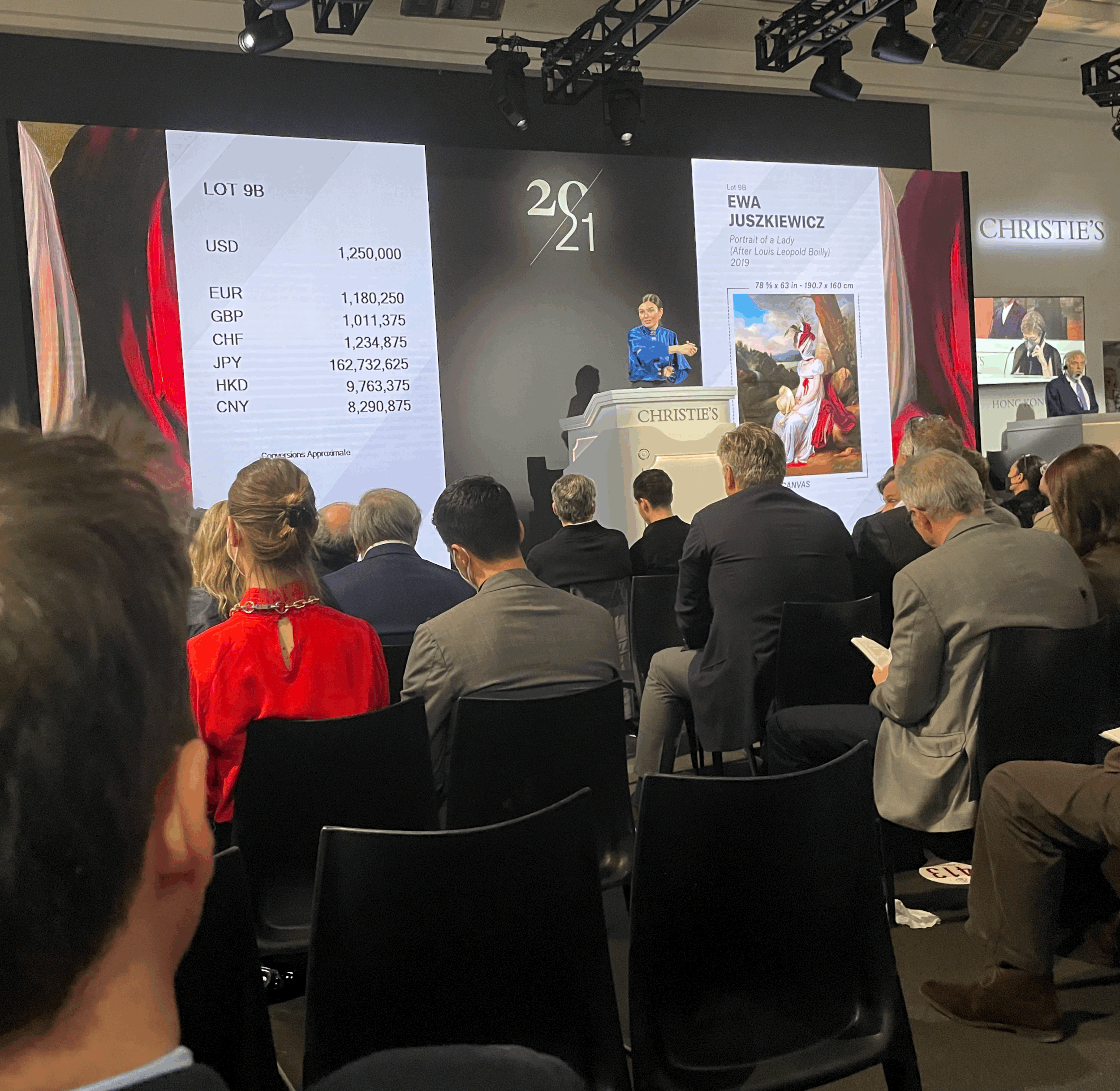 Portrait of a Lady (After Louis Leopold Boilly) (2019), Ewa Juszkiewicz