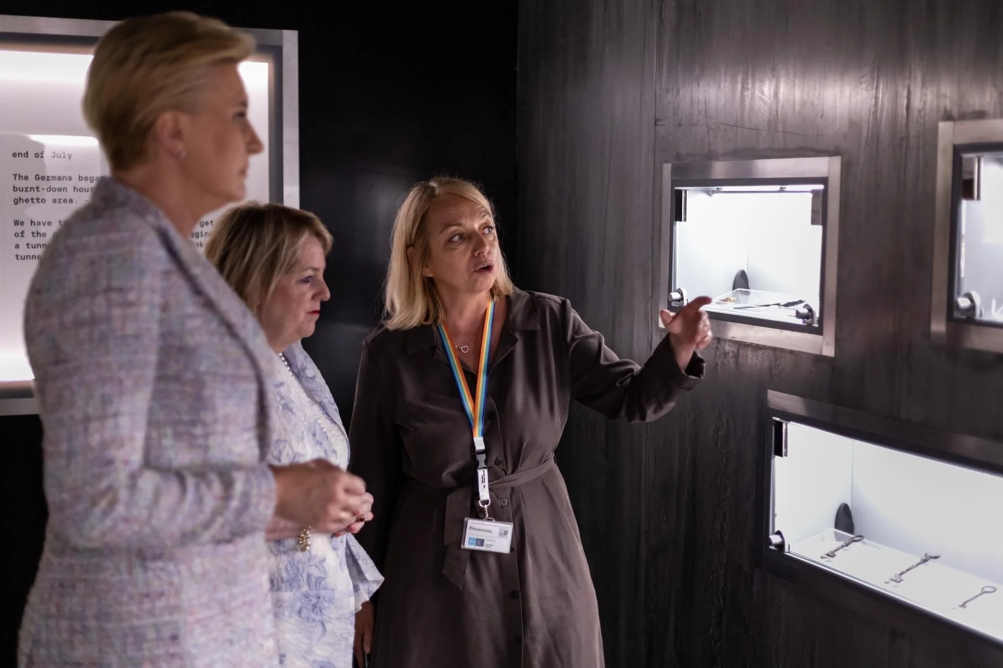 First Lady of Poland Agatha Kornhauser-Duda and Cheryl Fishbein, Chair of the Jewish Community Relations Council visit POLIN Museum&nbsp;