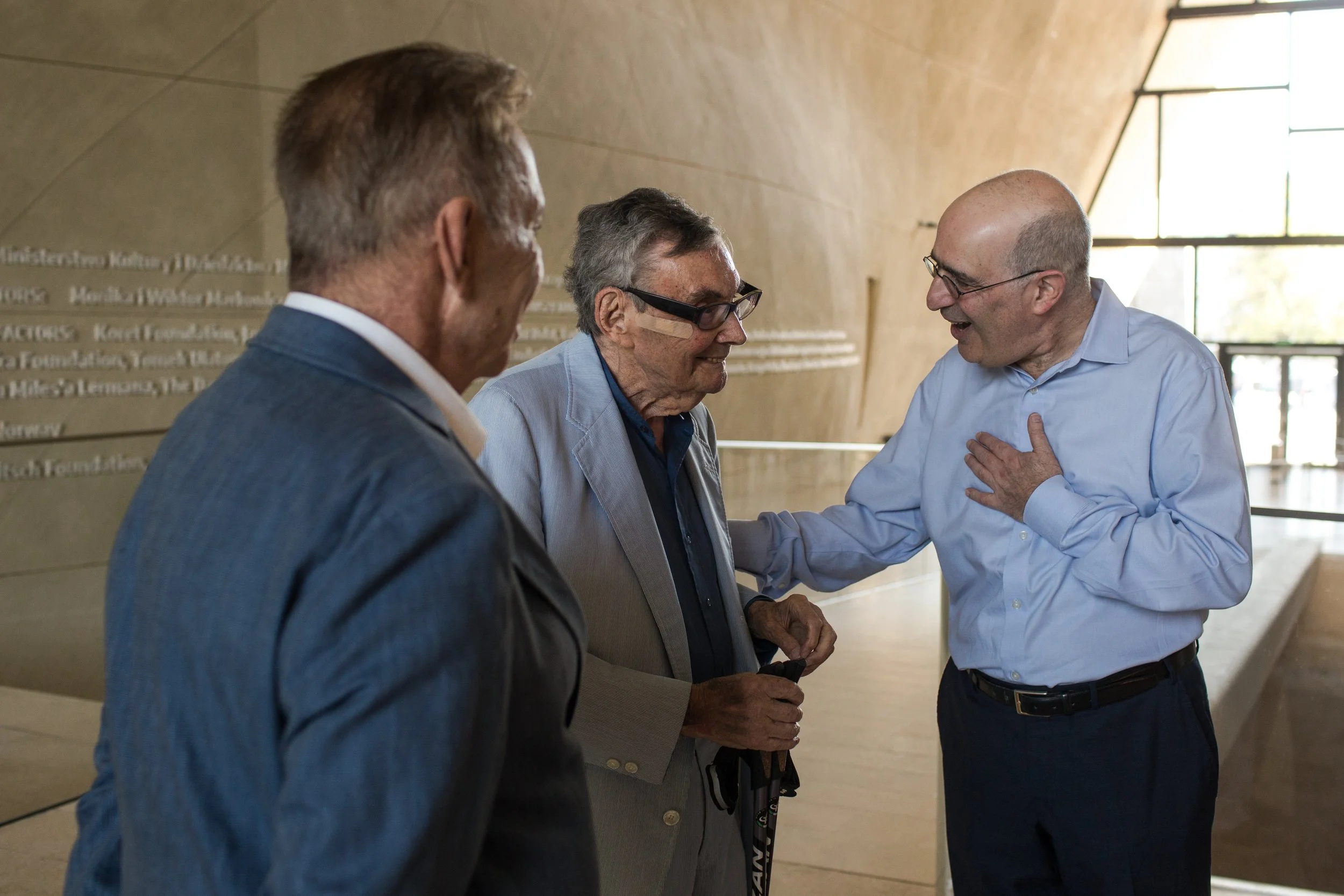  Gideon Taylor and  Pinchas Zukerman visited POLIN Museum