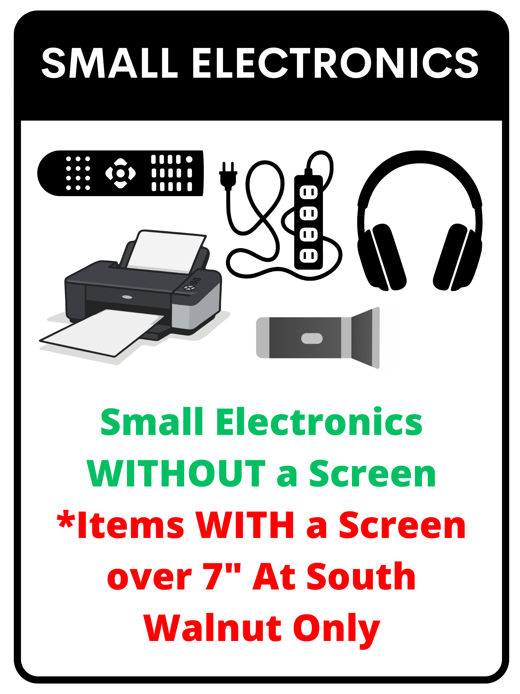 Small Electronics Recycling