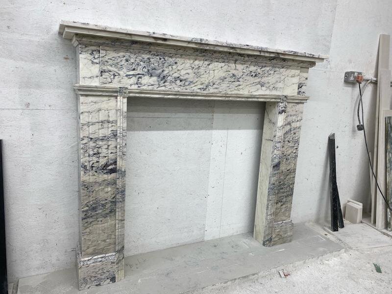 A Hoffman in a rather lovely Bianco Fantastico Italian marble, a special one-off fireplace created for a client. If you have an idea for a unique fireplace, then do let us know and we will see what we can make for you.

#fireplace🔥 #fireplaceideas #