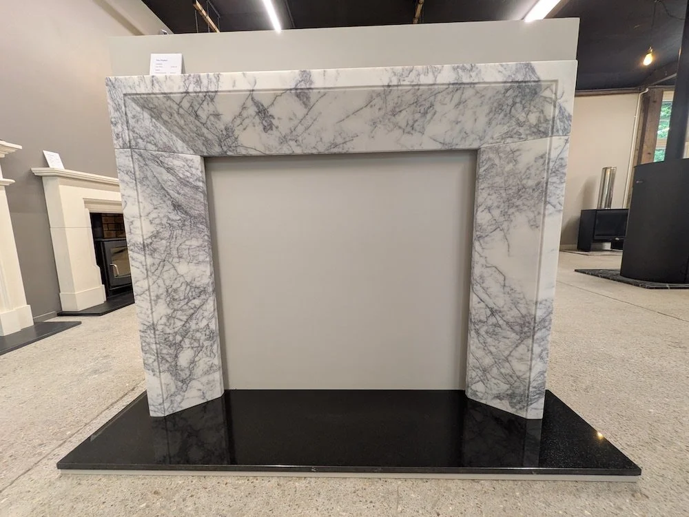 Another bargain............

If you like Lilac marble, then this could be the fireplace for you
Measures 1370mm wide x 1120mm high.
Let us know if you need more information.

Was &pound;3995, now an unbelievable &pound;1795...........

##marblefirepl