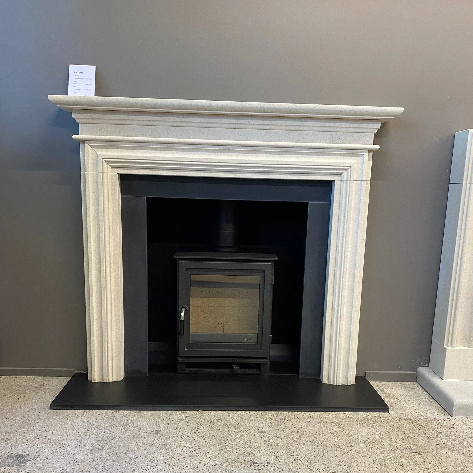 What's a slip set...........

We often get asked 'what's a slip set?' or 'how do I fit a fireplace without the mess and expense of making the hole in the wall bigger?'

Well, here's the perfect example, our Leeds fireplace installed with a set of 3 s