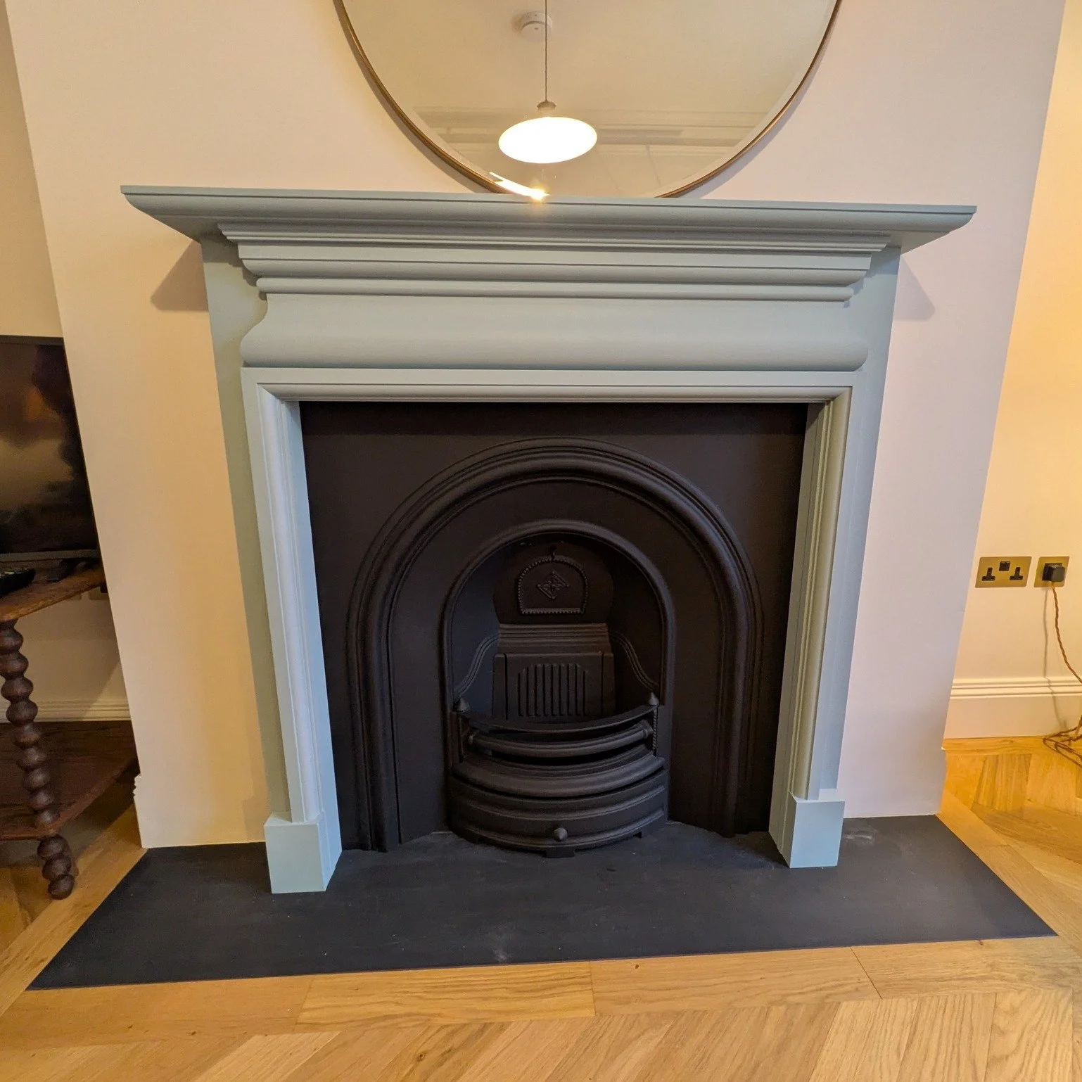 The joinery shops keeping busy.......

We seem to be making a lot of timber fireplaces with a painted finish at the moment. Don't forget you can choose any colour, including any paint from Farrow &amp; Ball, Little Greene, Paint and Paper Library and