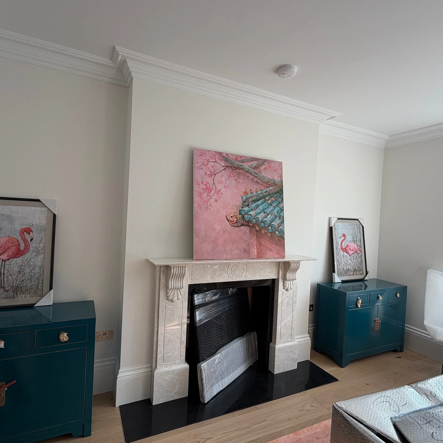 Another one.......

"The fireplace looks great. It fits the decor we have chosen and the furniture. Please pass on our appreciation to everyone."

It's great when the work of our skilled masons is really appreciated...........

#bespokefire