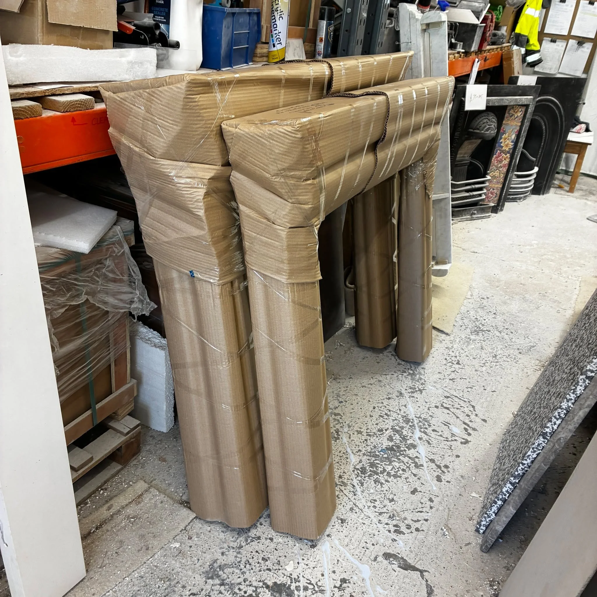 All wrapped up and ready to go............

Two of our bespoke handmade timber fireplaces, ready to start the journey to their new home.........

#timberfirepace #fireplacemaker🔥⛏ #woodmantel #newdelivery #handcrafted #sussexmade #FineJoinery