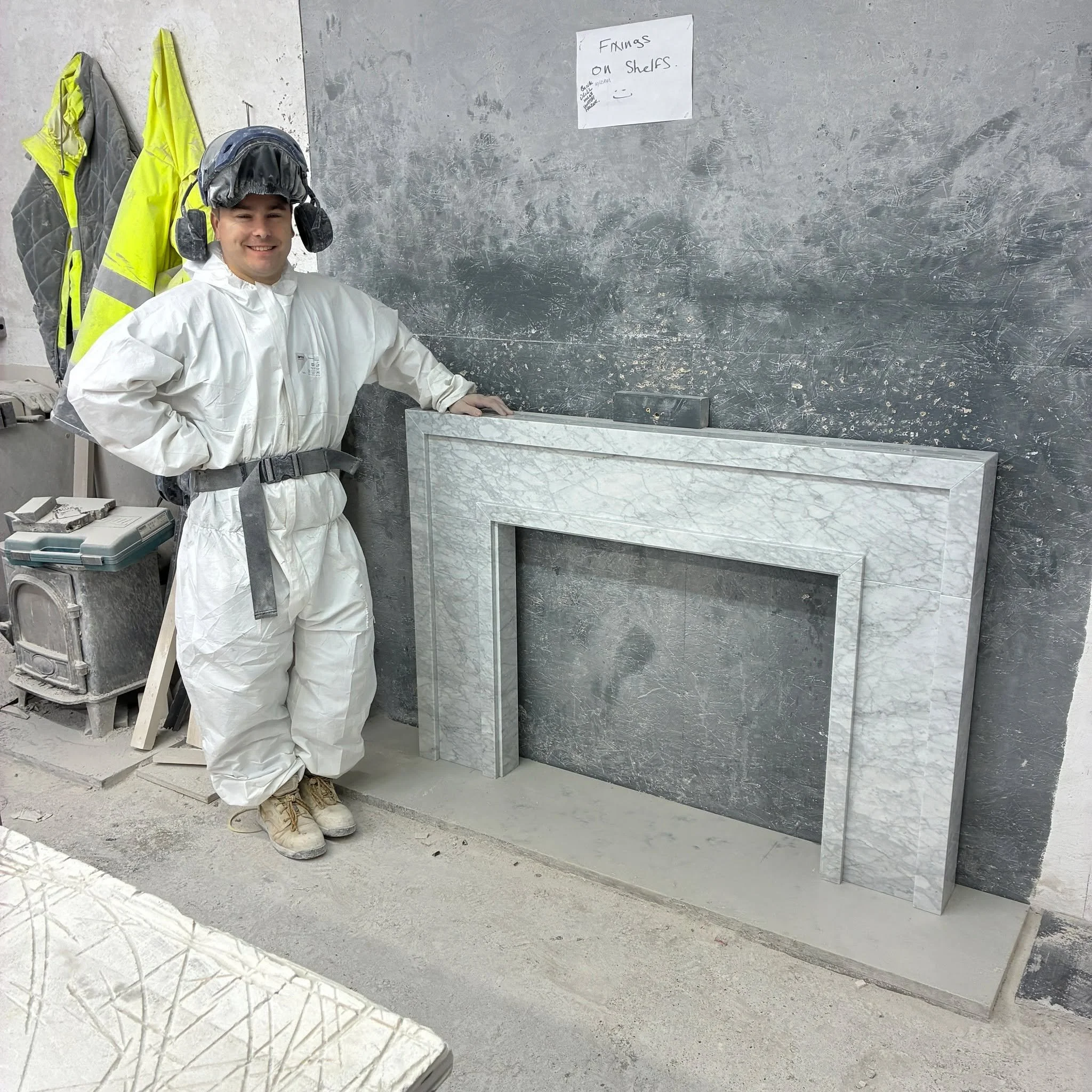 More marvellous marble..........

Here's Kalum, one of our amazing masons, with a rather nice Goring he's just made in a beautiful Carrara Bianco marble.

Buy handmade, buy once, buy the best.........

#marblefireplace🔥 #handmade⛏ #fireplacemaker #s