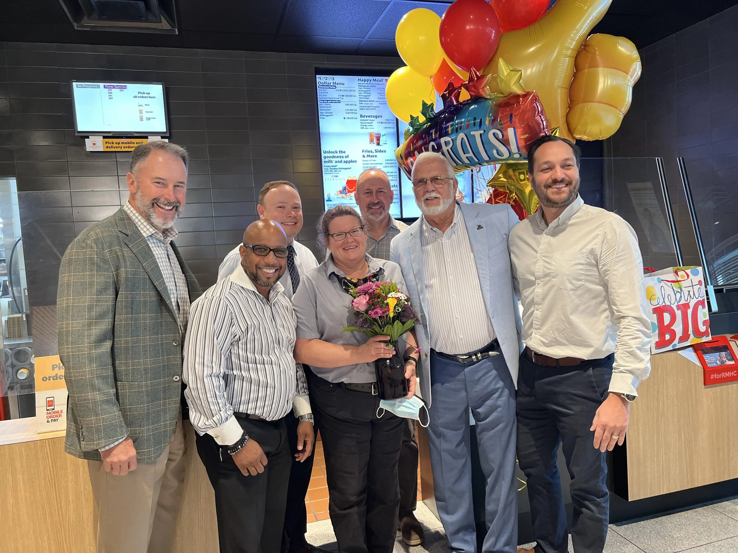 Nancy Veillon accepts the Ray Kroc Award