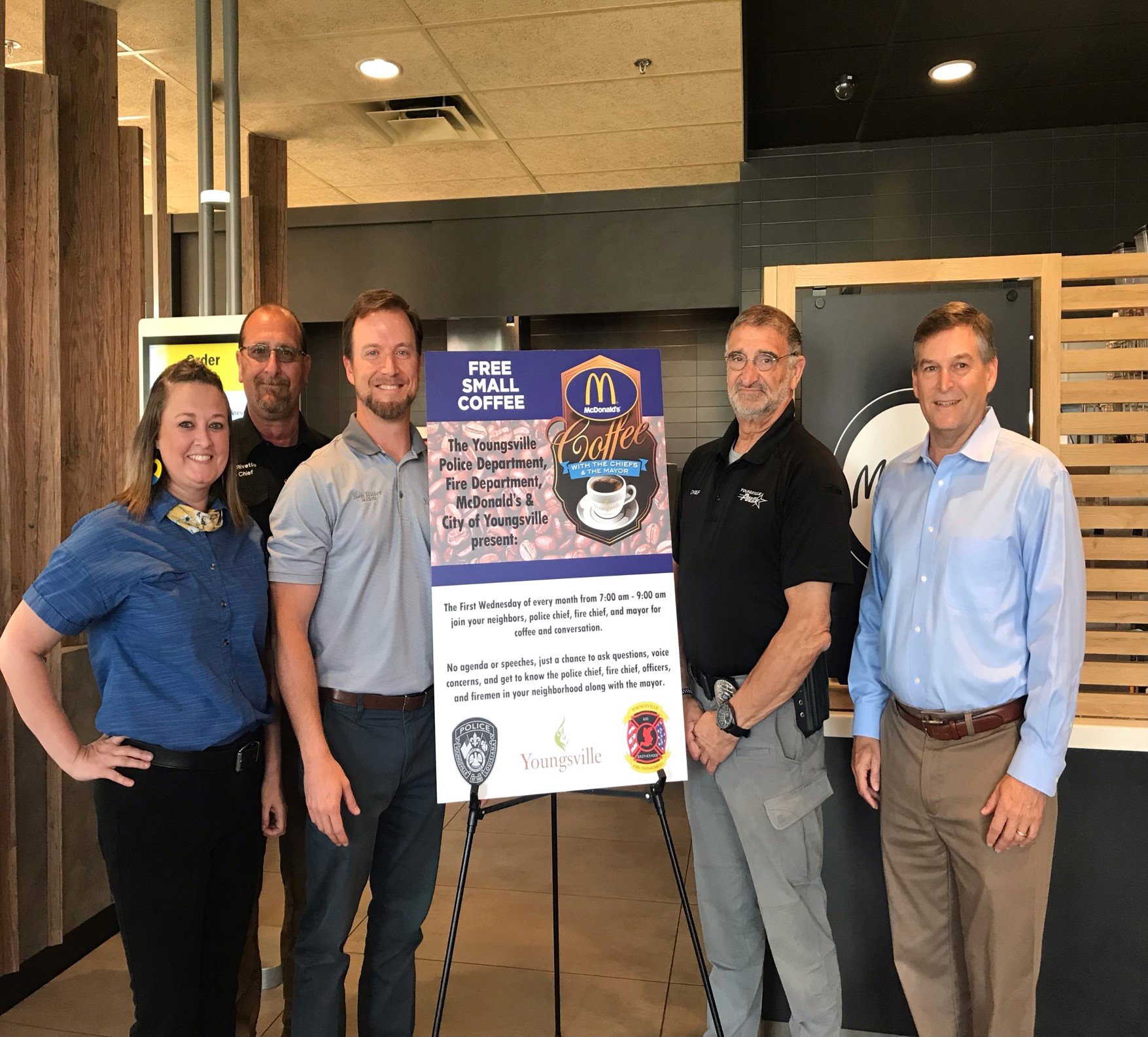 Youngsville Coffee with the Police Chief, Mayor, &amp; Fire Chief