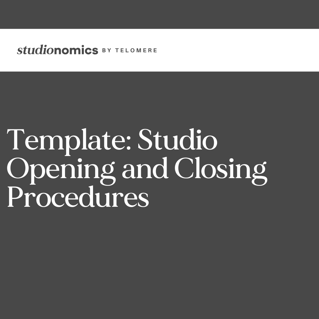 Template: Standard of Practice - Studio Opening and Closing Procedures