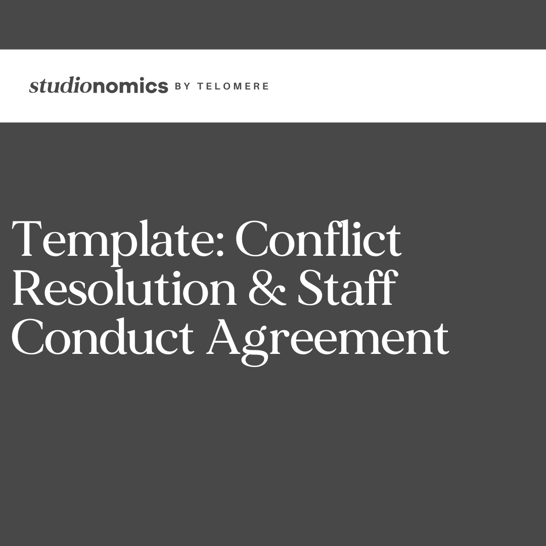 Template: Conflict Resolution &amp; Staff Conduct Agreement