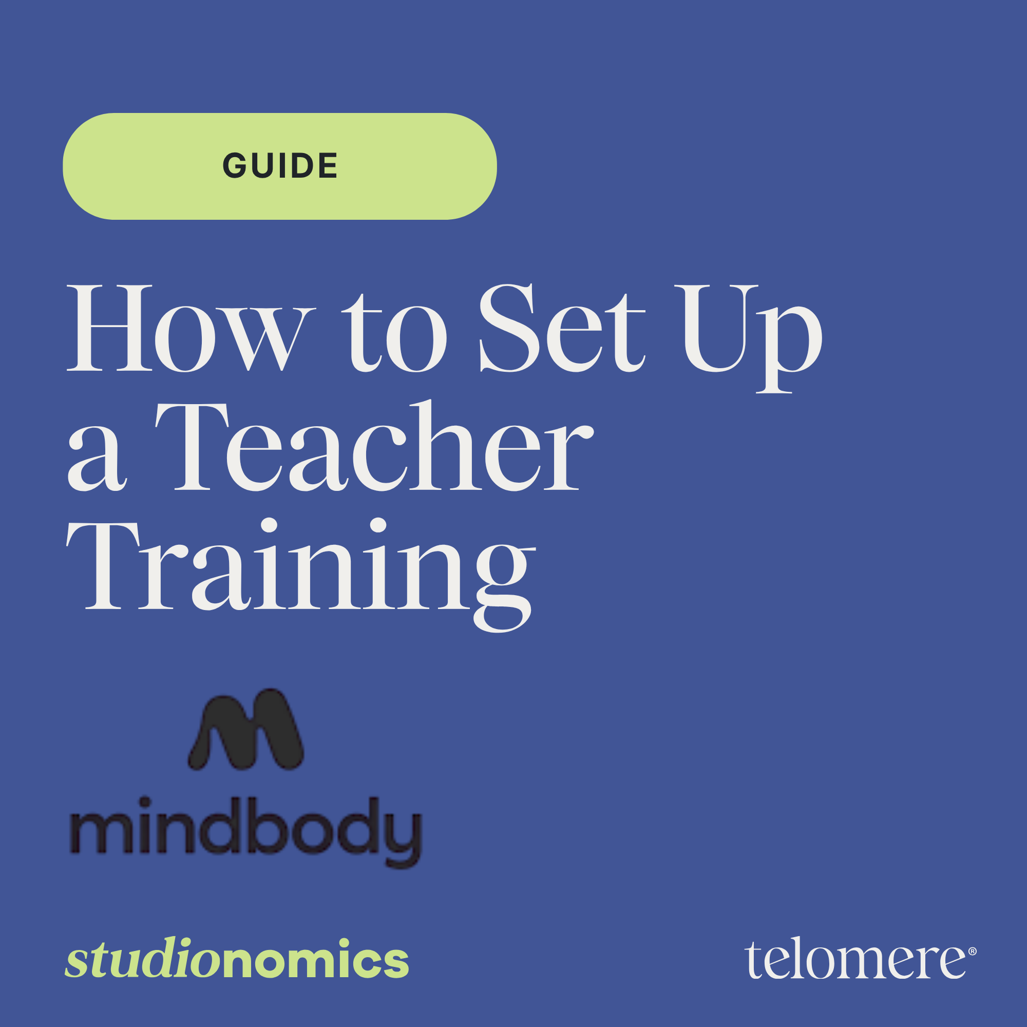 How to Set up a Teacher Training in Mindbody