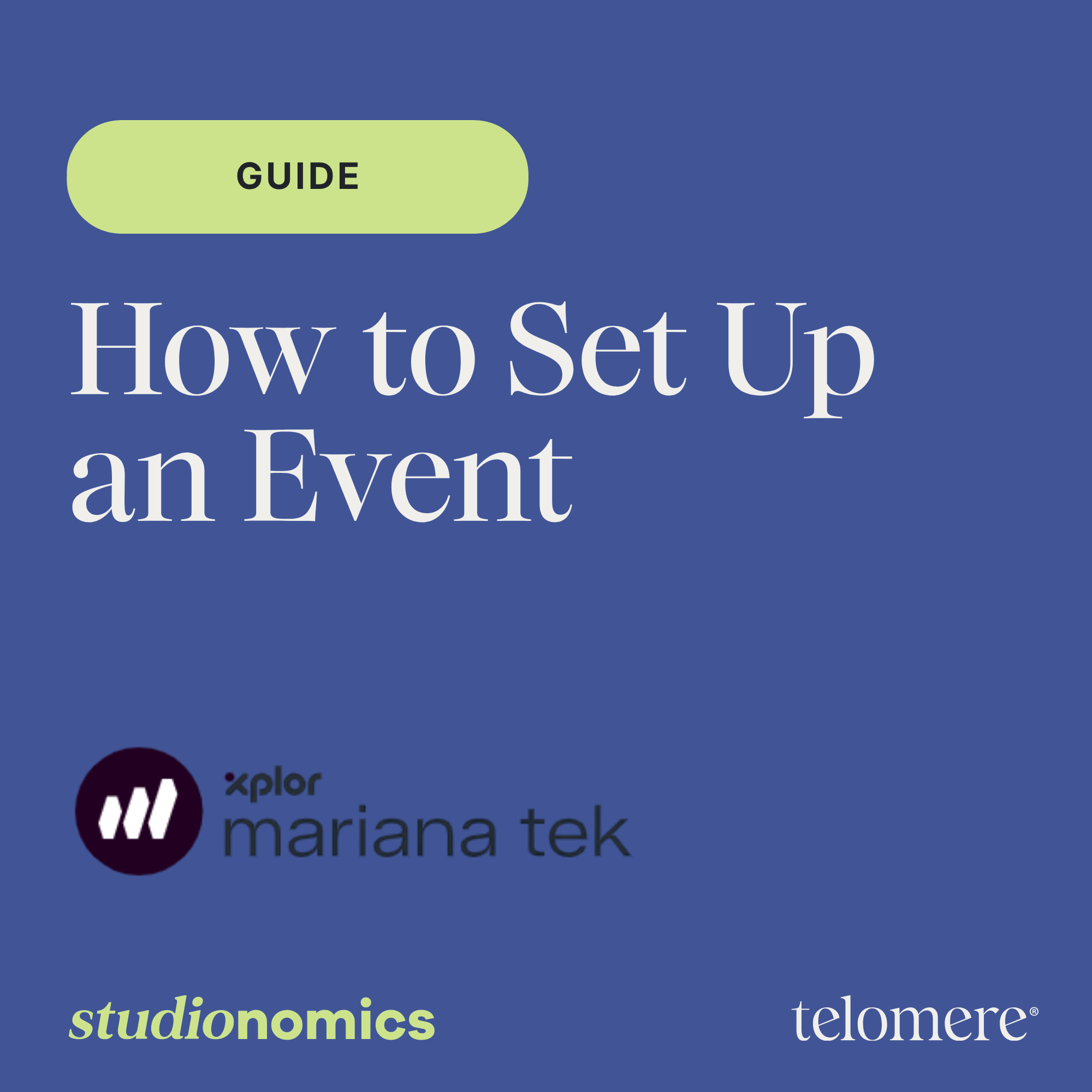 How to Set Up an Event in Mariana Tek