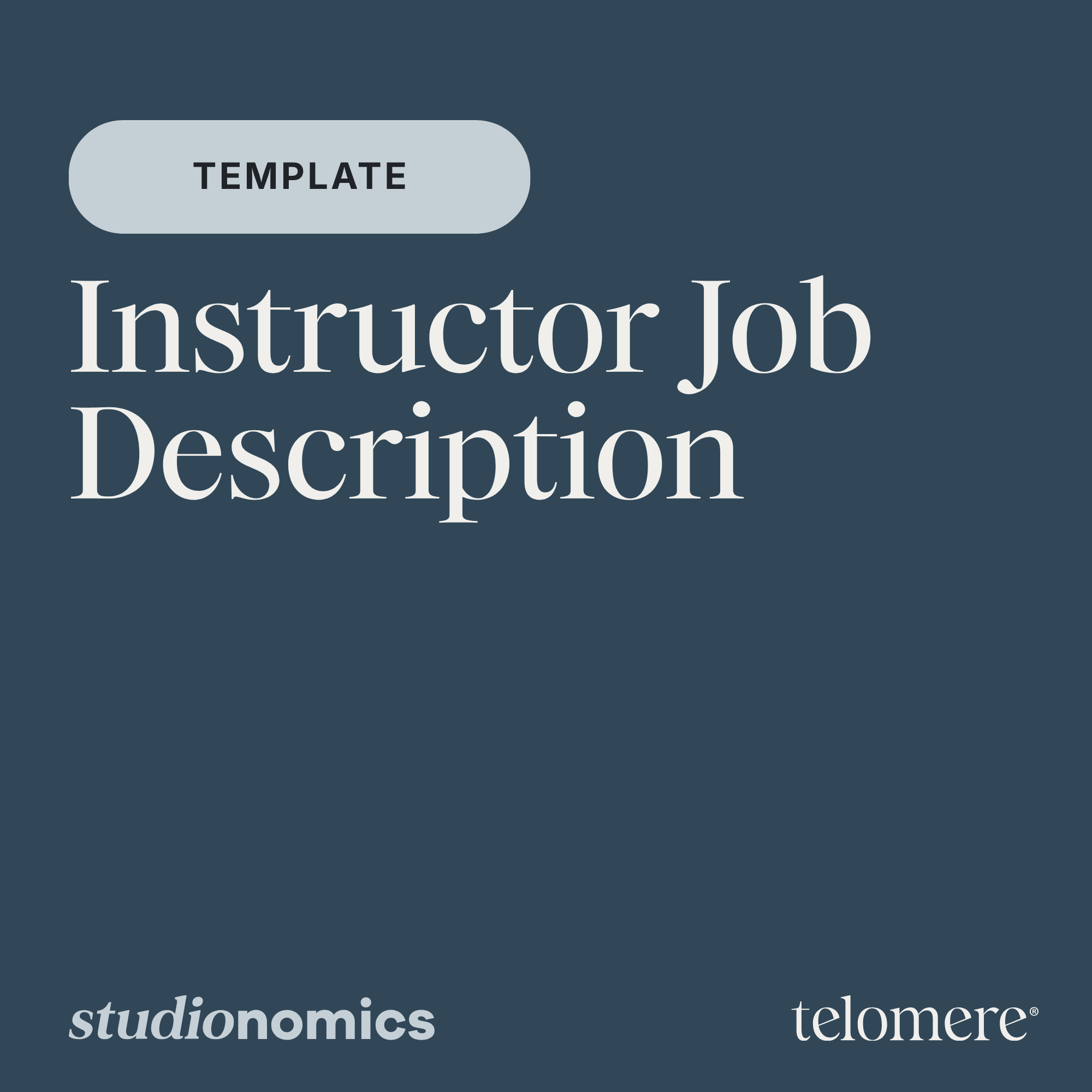Template: Instructor Job Description