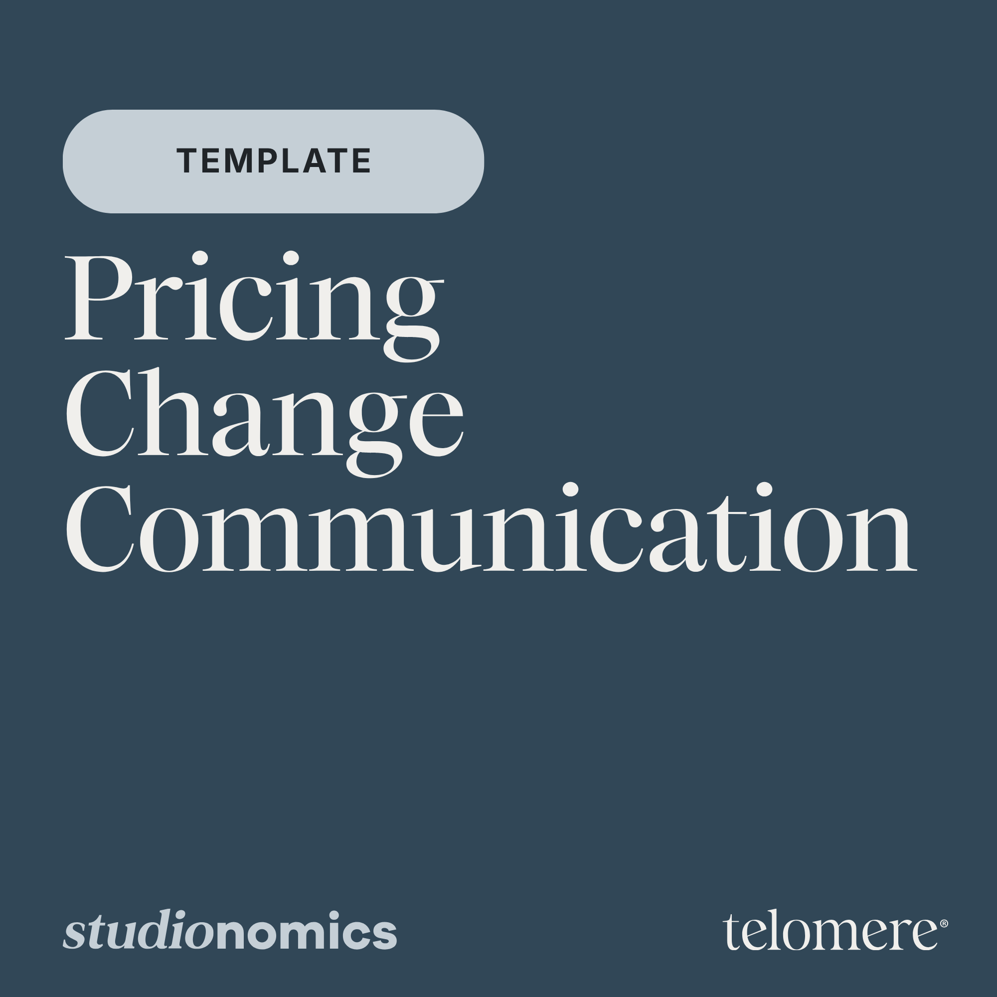 Template: Pricing Change Communication