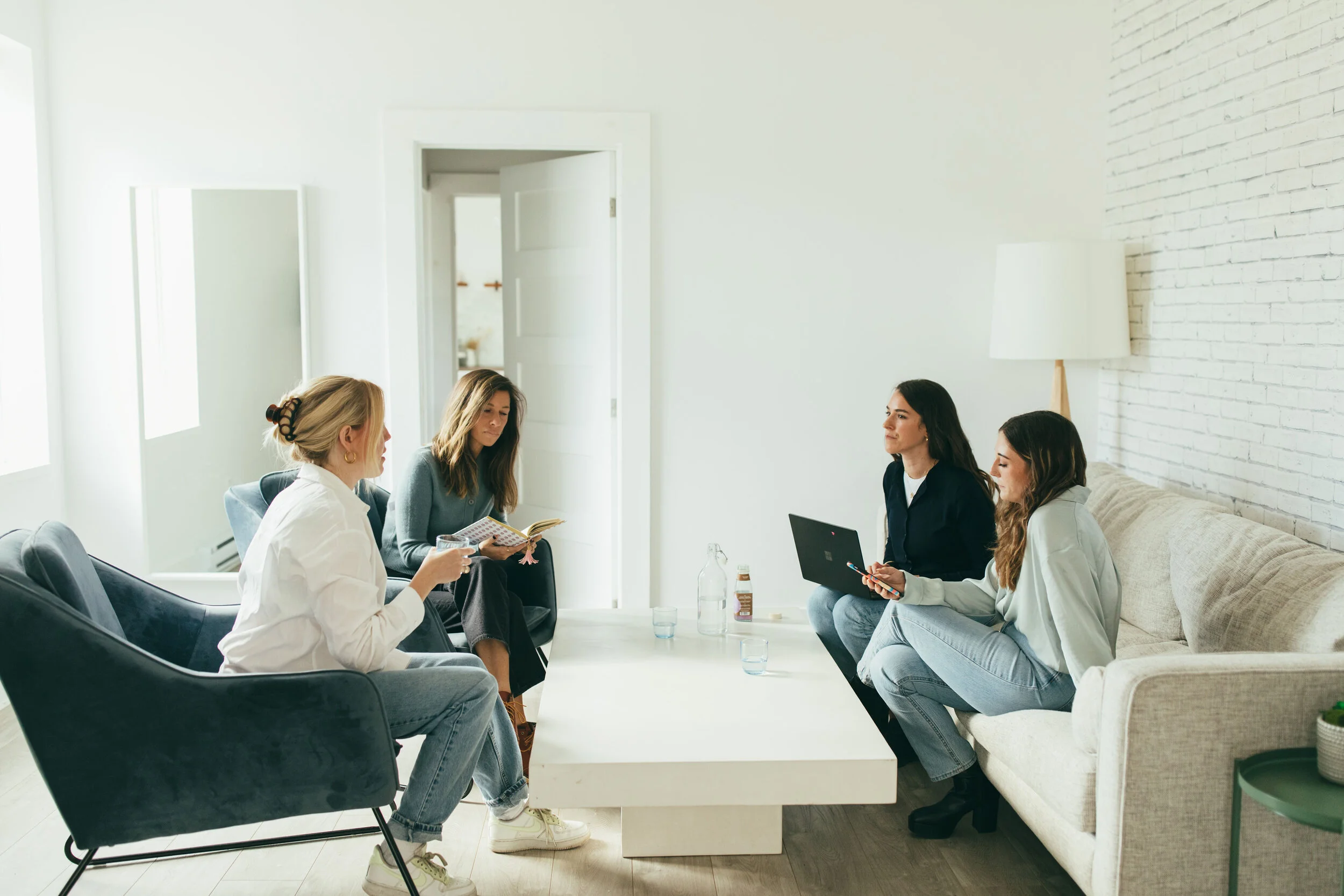 A business consulting and marketing team during a meeting