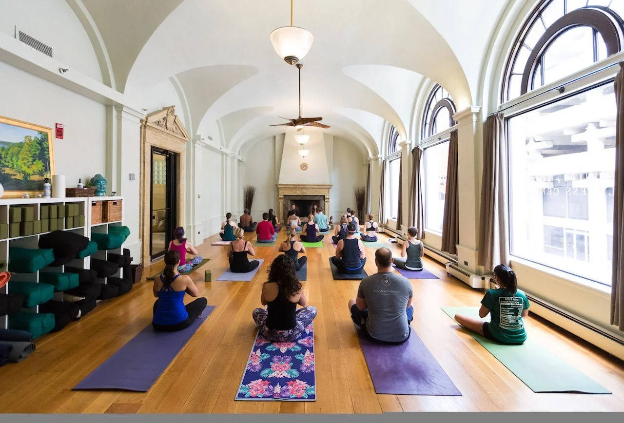Full yoga class at Breathing Room at New Haven, CT