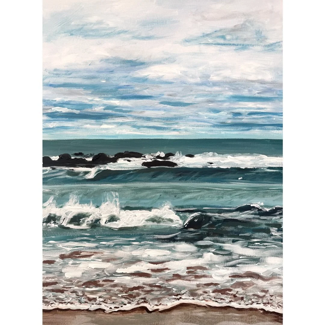 I finished this larger piece over the holidays. 24x30 Pirate&rsquo;s Cove at mid tide. Just added it to my site. Will be hard to let it go but no more wall space!!!