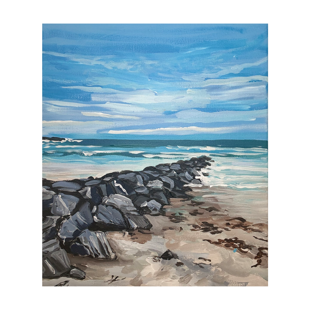Wallis Sands State Park Breaker Wall - 14x18