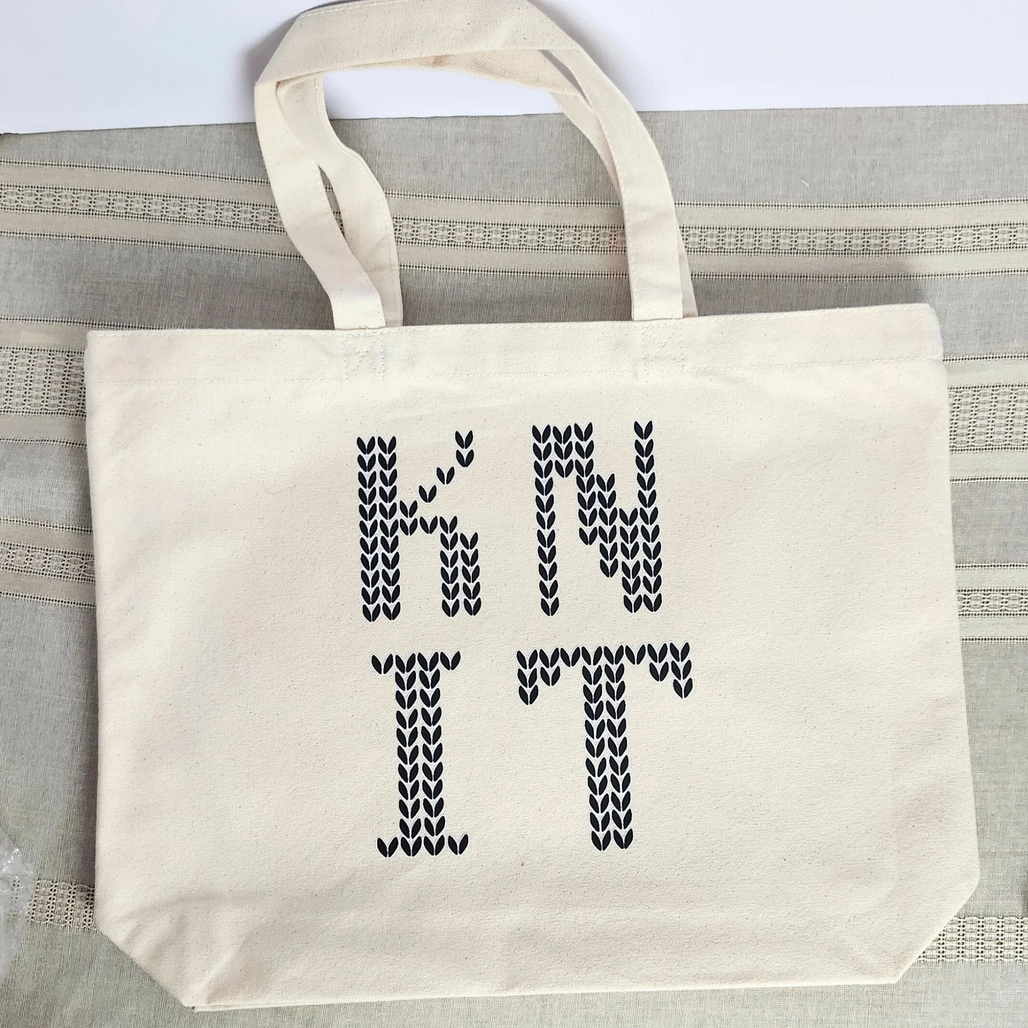 KNIT Canvas Tote