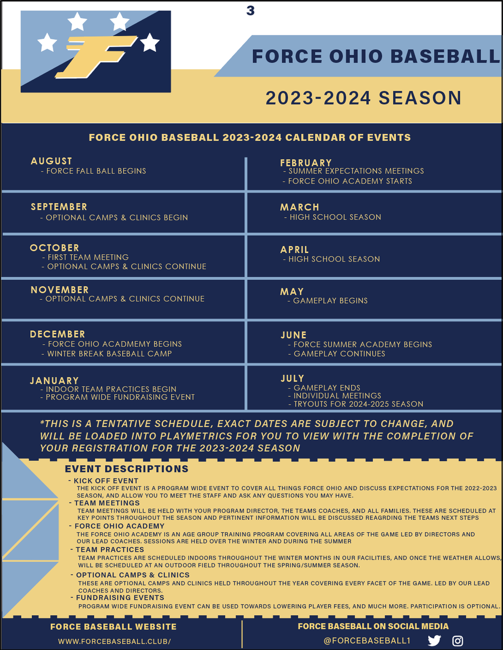 20232024 15U18U Program Brochure — Force Baseball