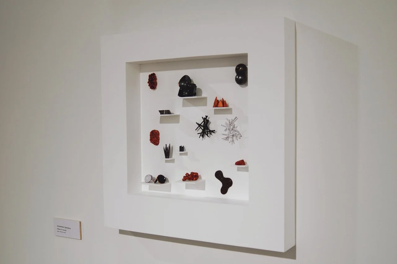 Incrementum Specimens, 
Copper, Wax, Acrylic, and Enamel, 21”x21”x5”, 2012.