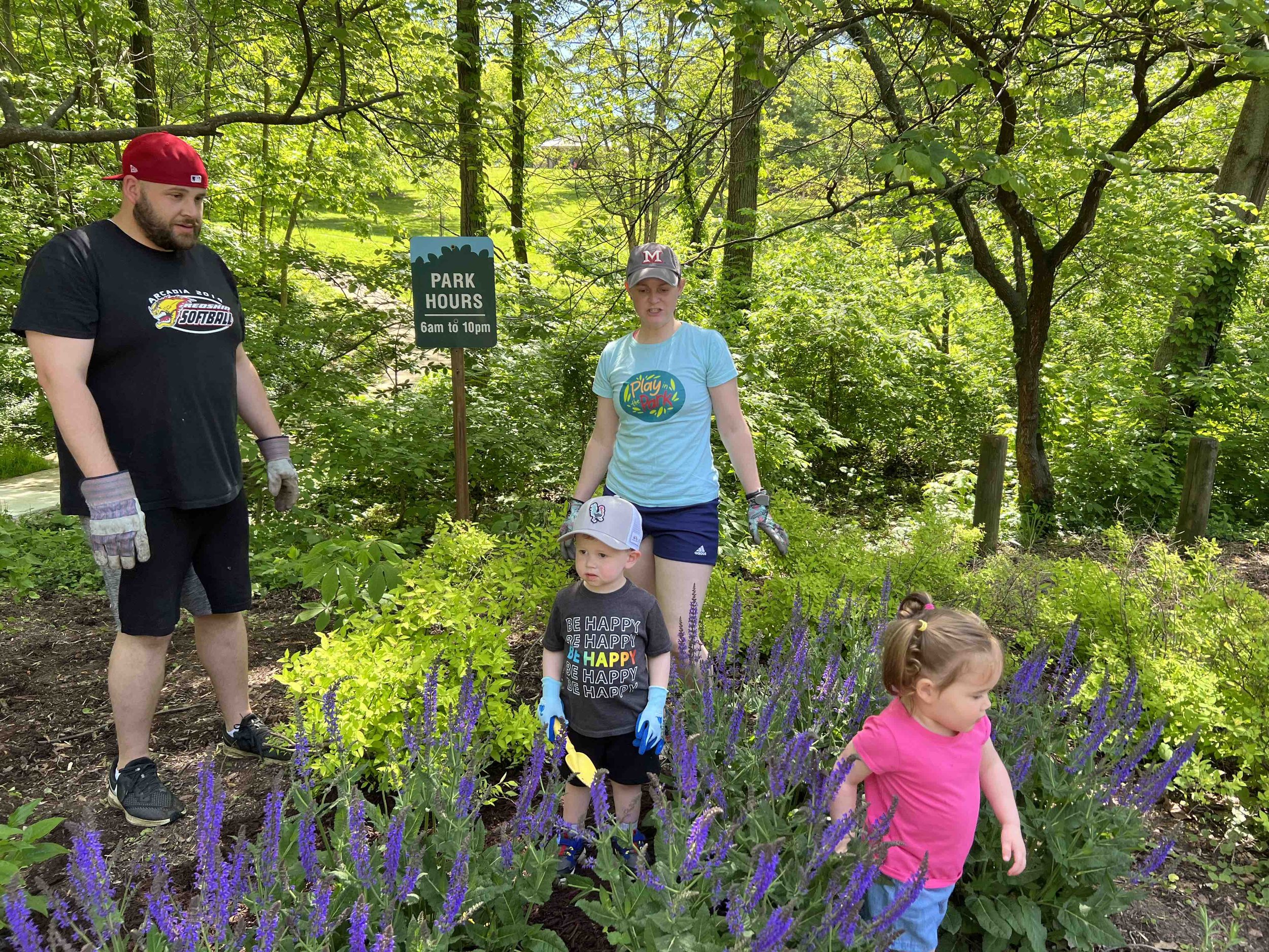 Neighbors working on Robison beds.jpg