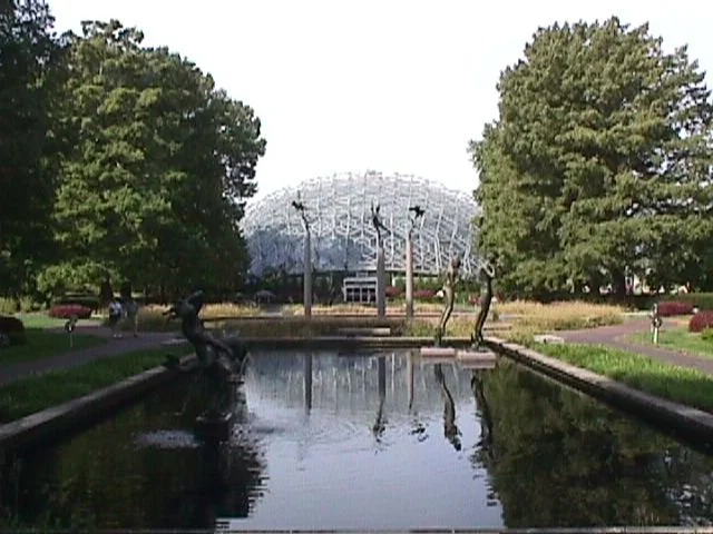 Missouri Botanical Garden Climatron geodesic dome, Sony Mavica, by Murphy and Mackey - architectural photographer St. Louis Missouri