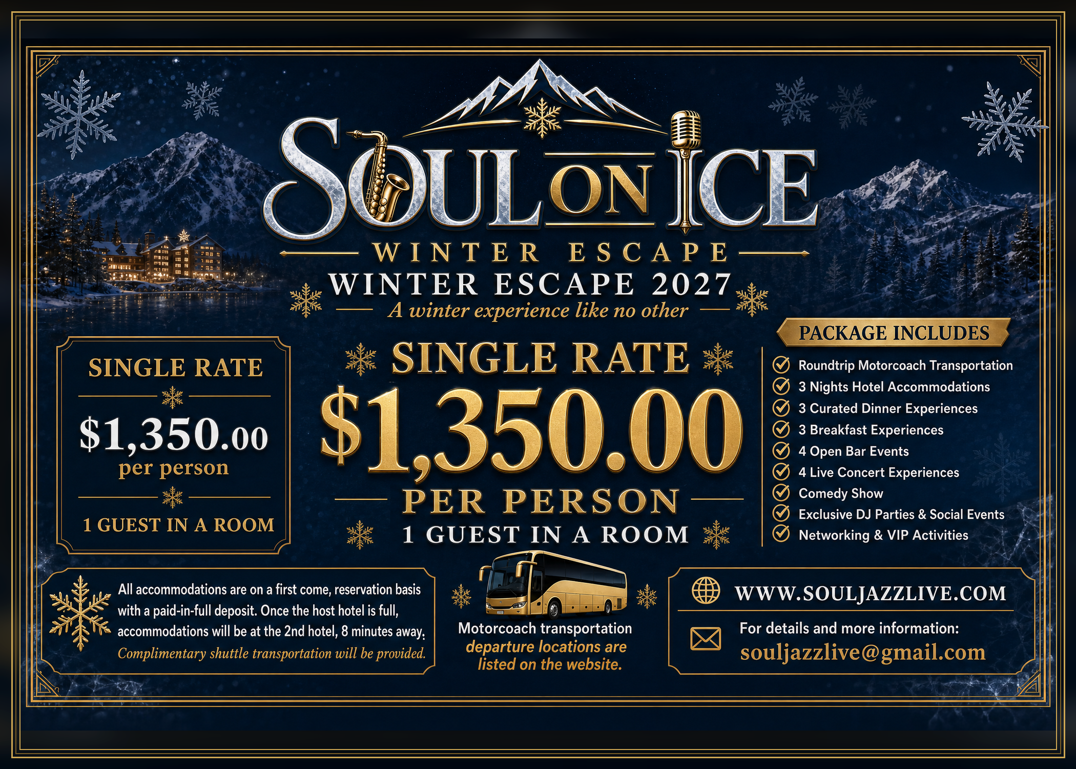 Soul On Ice Winter Escape & Chocolate Ice Reunion