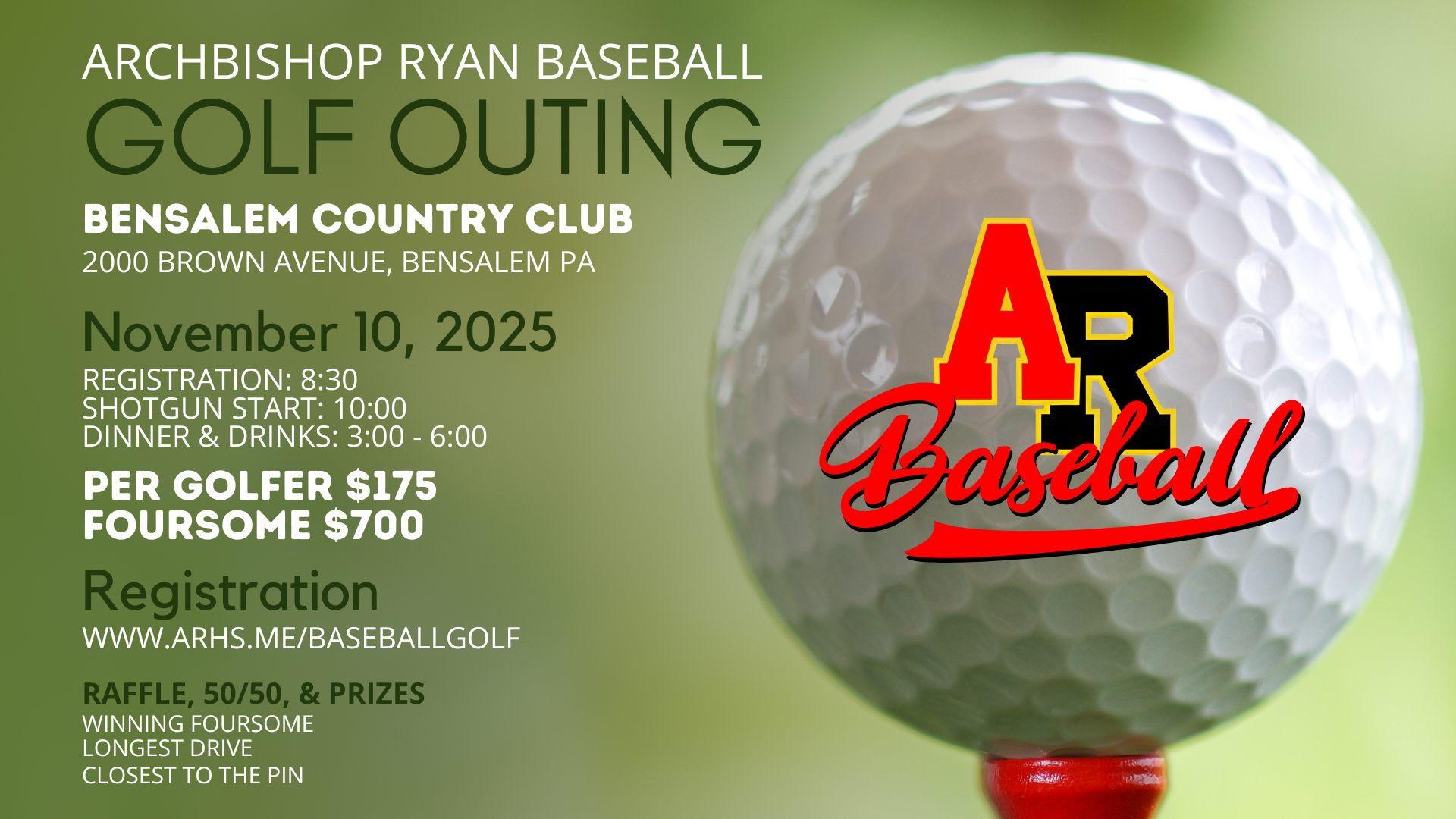 Archbishop Ryan Baseball Golf Outing