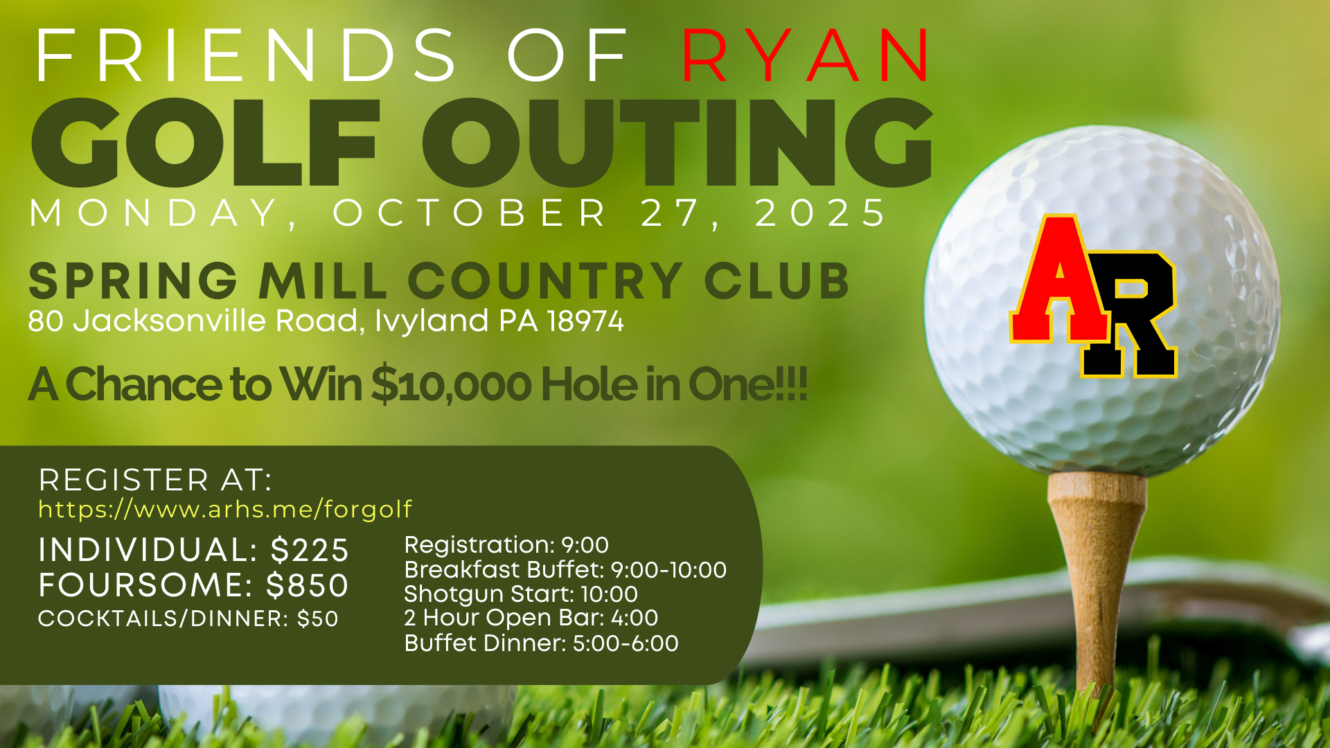 Friends of Ryan Golf Outing