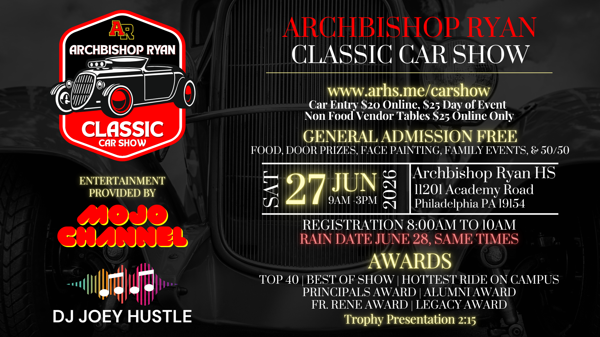 2026 Archbishop Ryan Classic Car Show