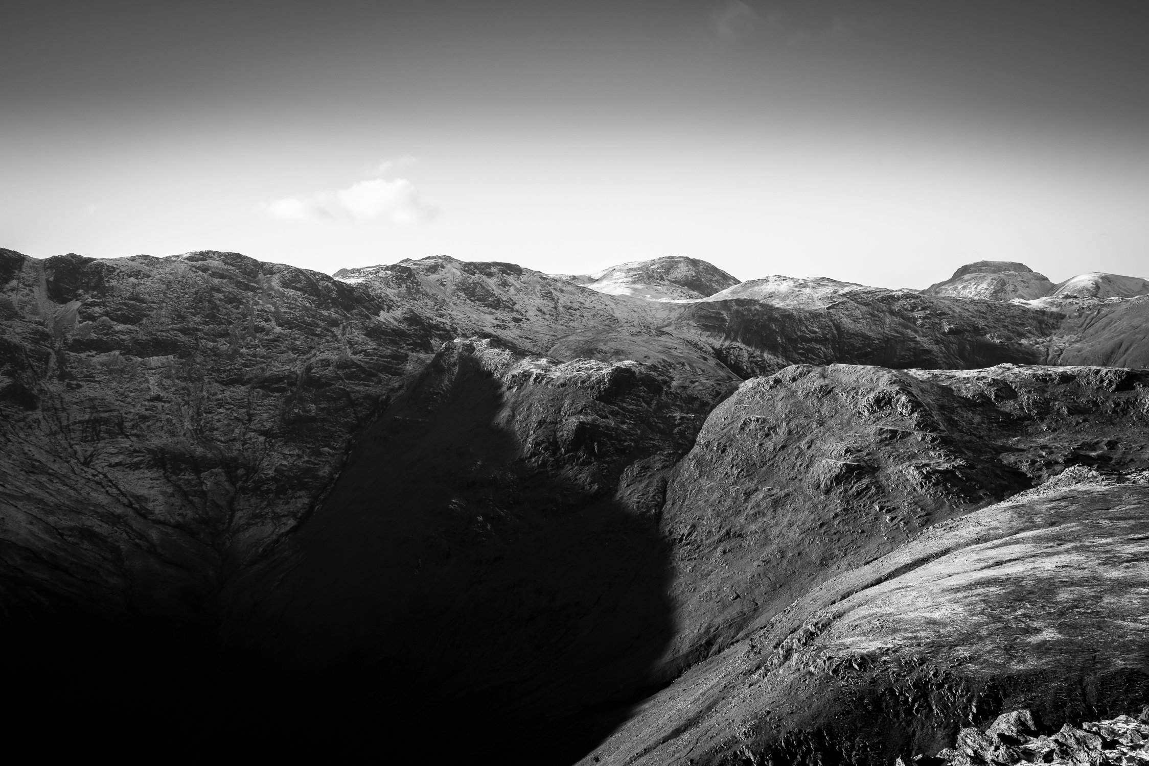 Monochrome View in Late Winter | Rossett Pike