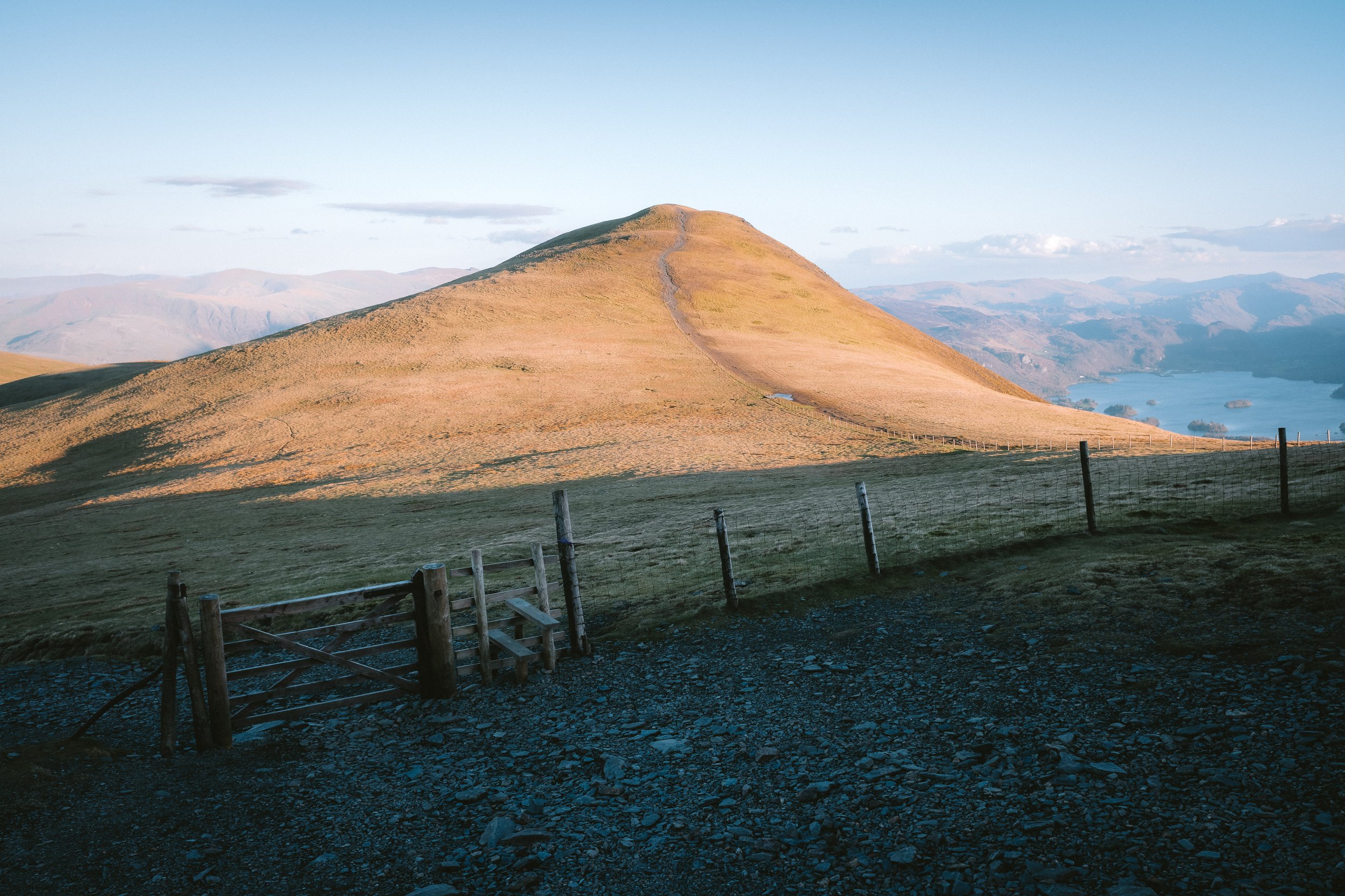 Dusk View with Gate | Skiddaw Little Man