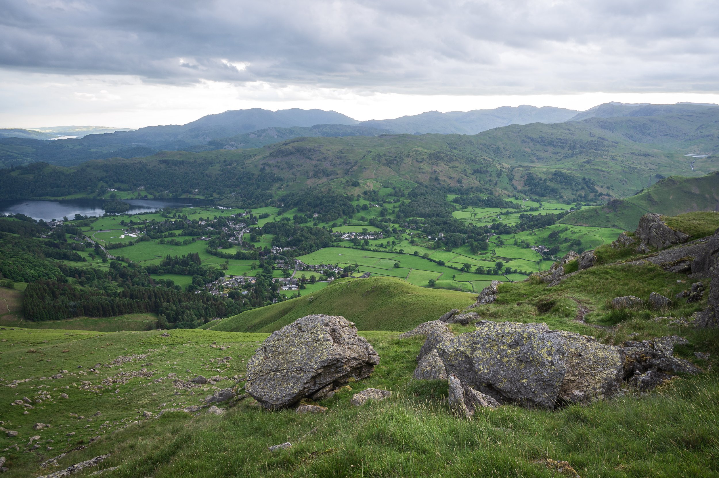 View to Grasmere from Summit | Stone Arthur