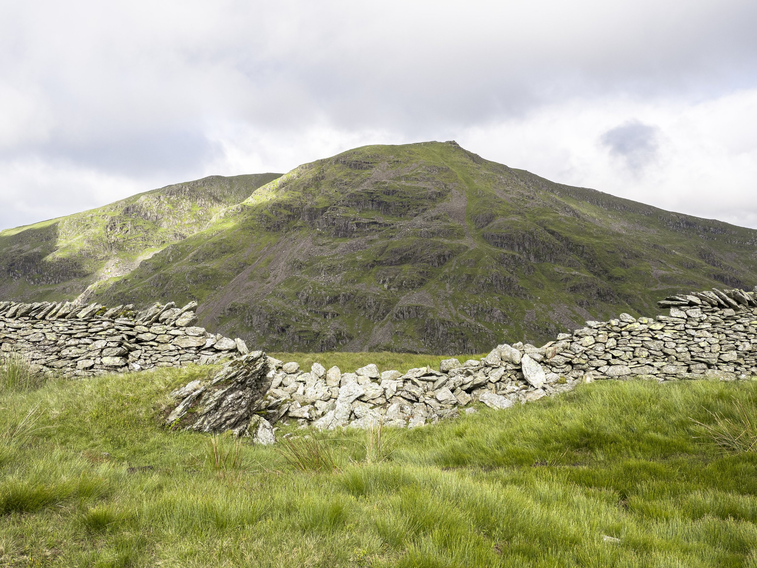View to Red Screes with Wall | Caudale Moor