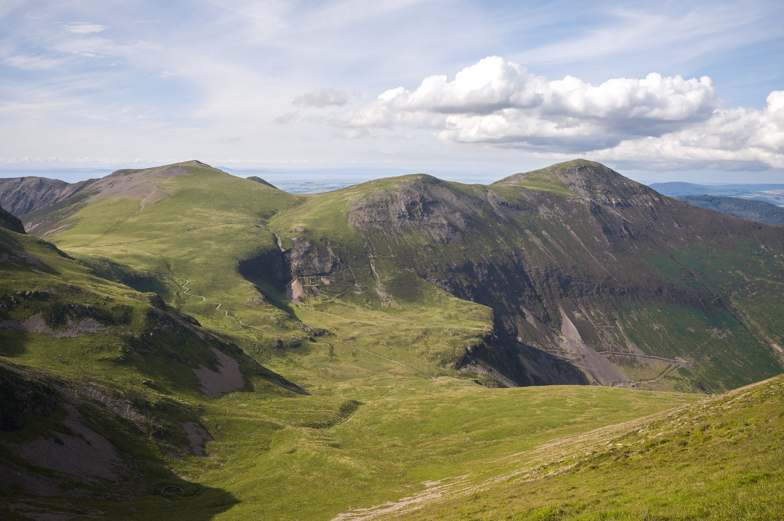 Portrait with Hobcarton Crag, and Sandhill | Grisedale Pike