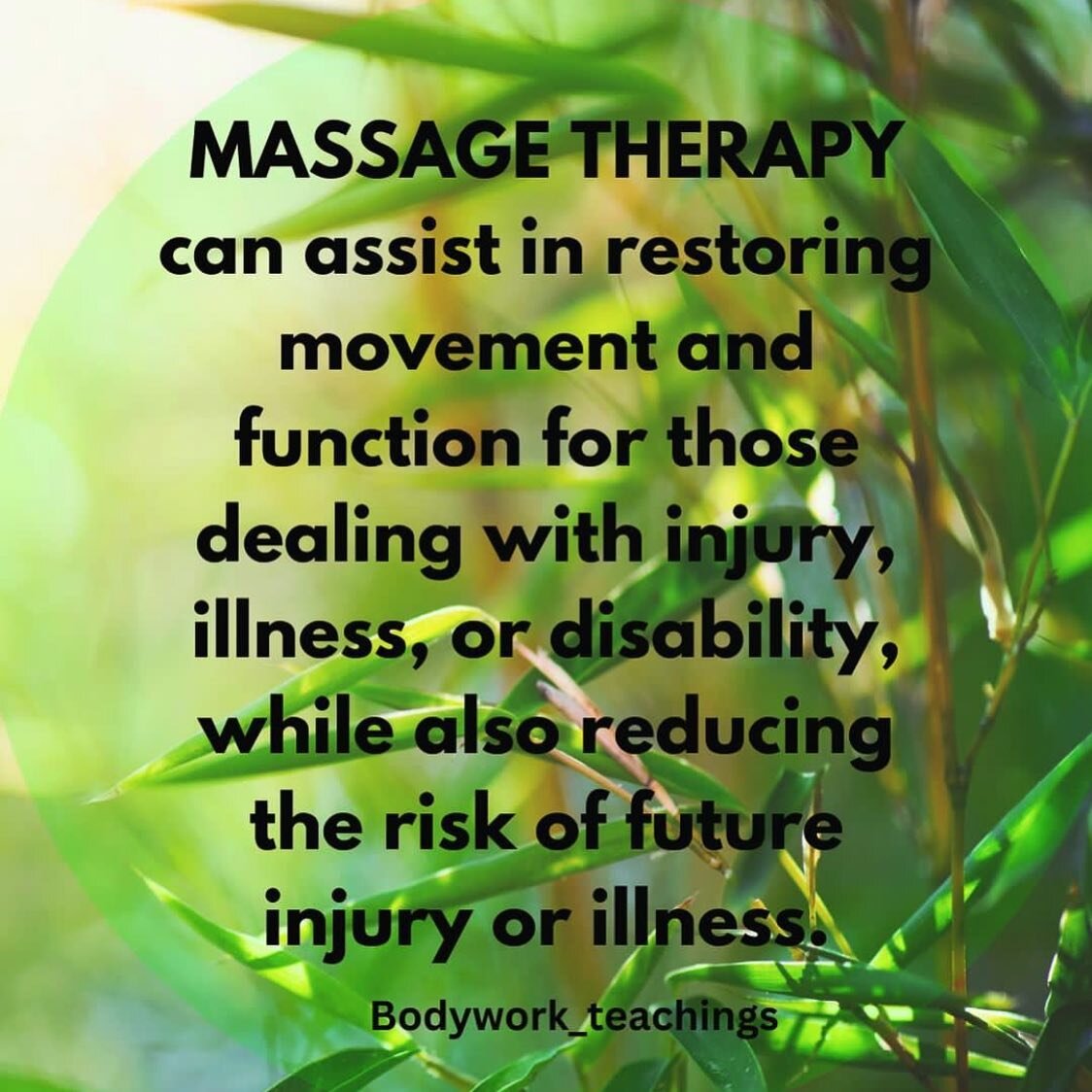 We love this from @bodywork_teachings. We often think about massage for relaxation and stress-relief, but don't forget how it can also help improve your mobility and quality of movement and life! 

Call us to book your next massage: 407-366-6770